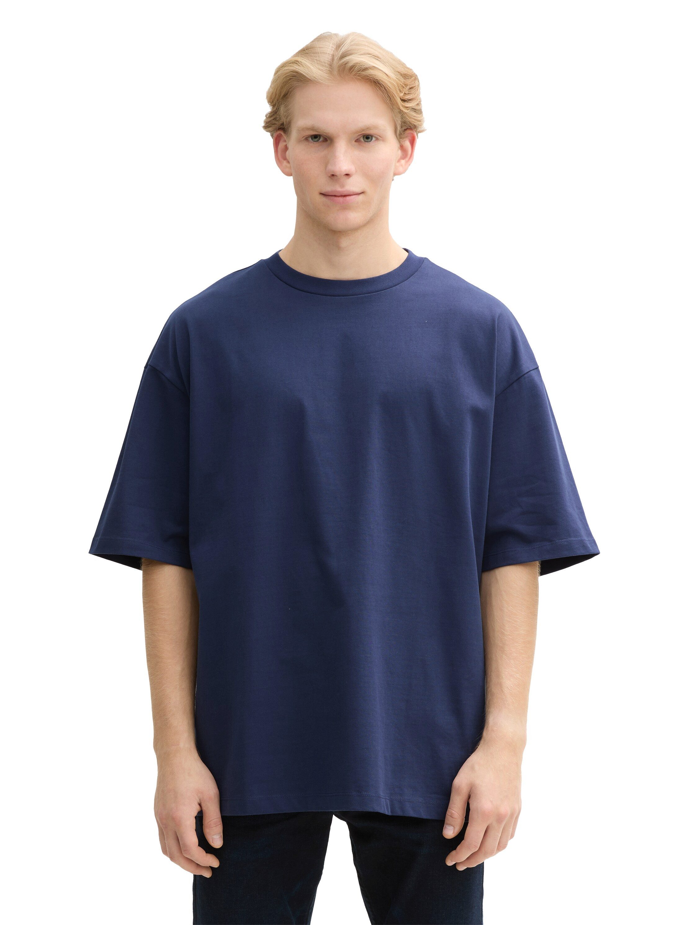 Tom Tailor Denim T-shirt in oversized pasvorm