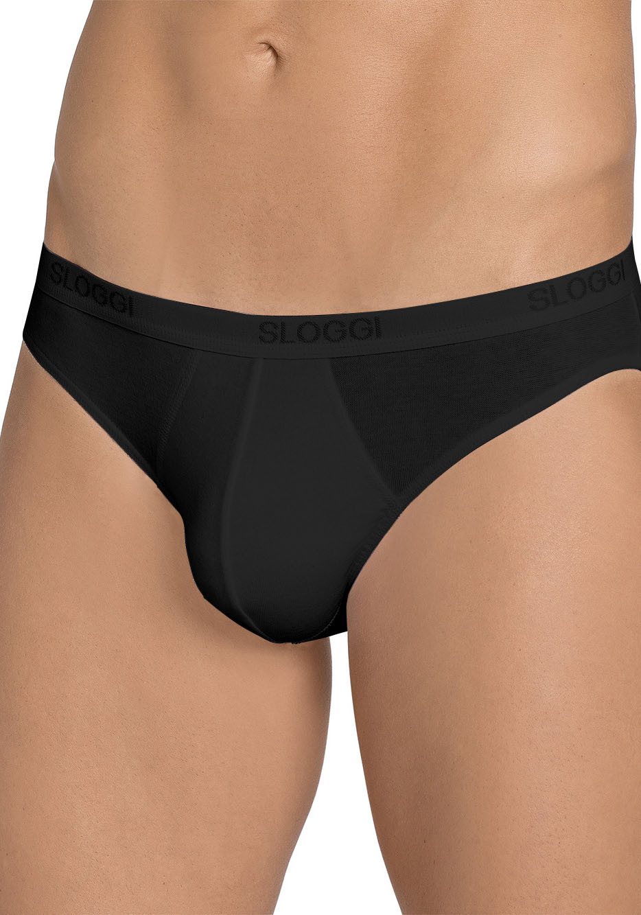 Sloggi Slip Men Basic Mini 2P Met elastische logoband (Set van 2) heren slips maat 7 zwart