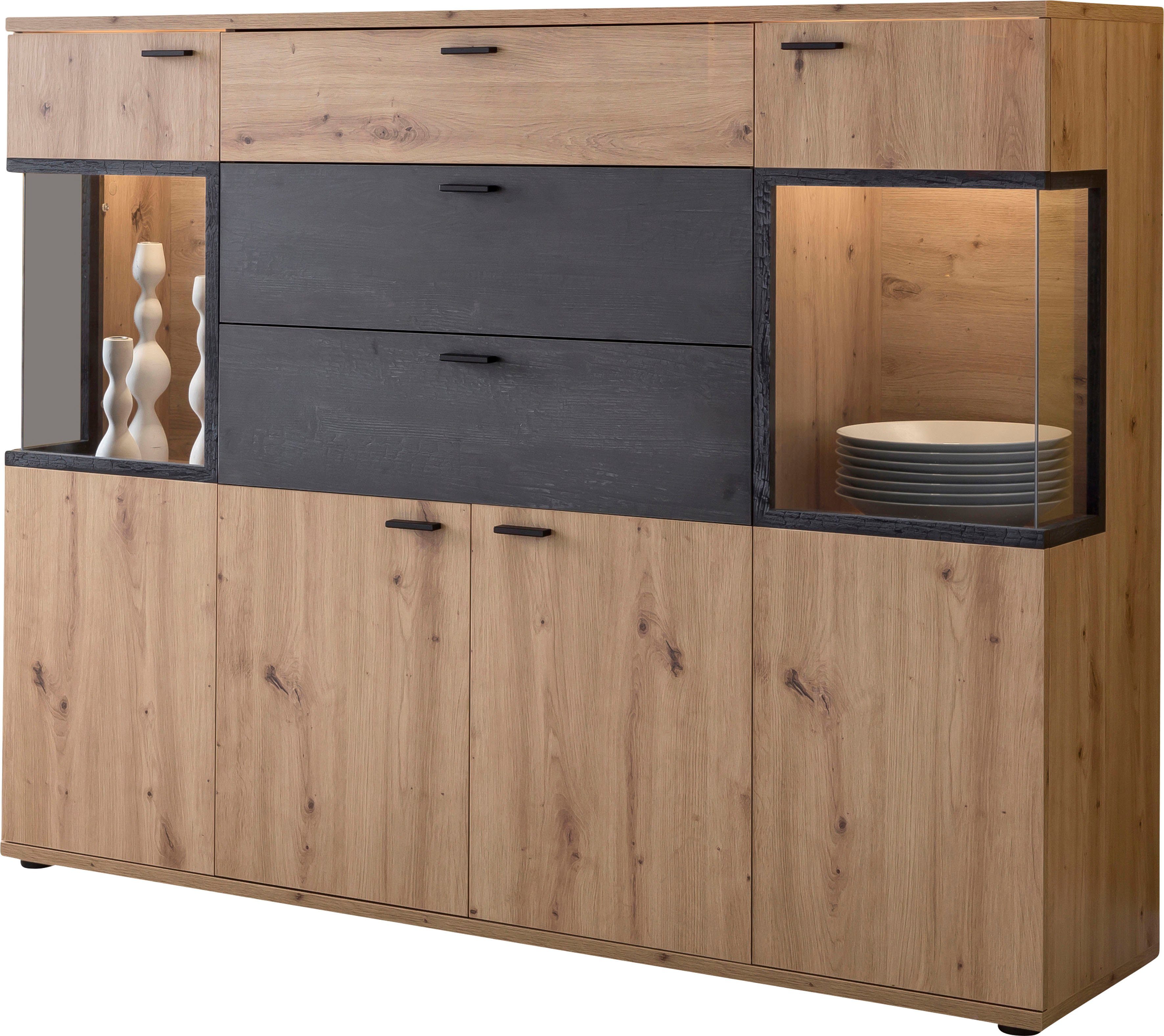 Home24 Highboard Ambato I, Red Living