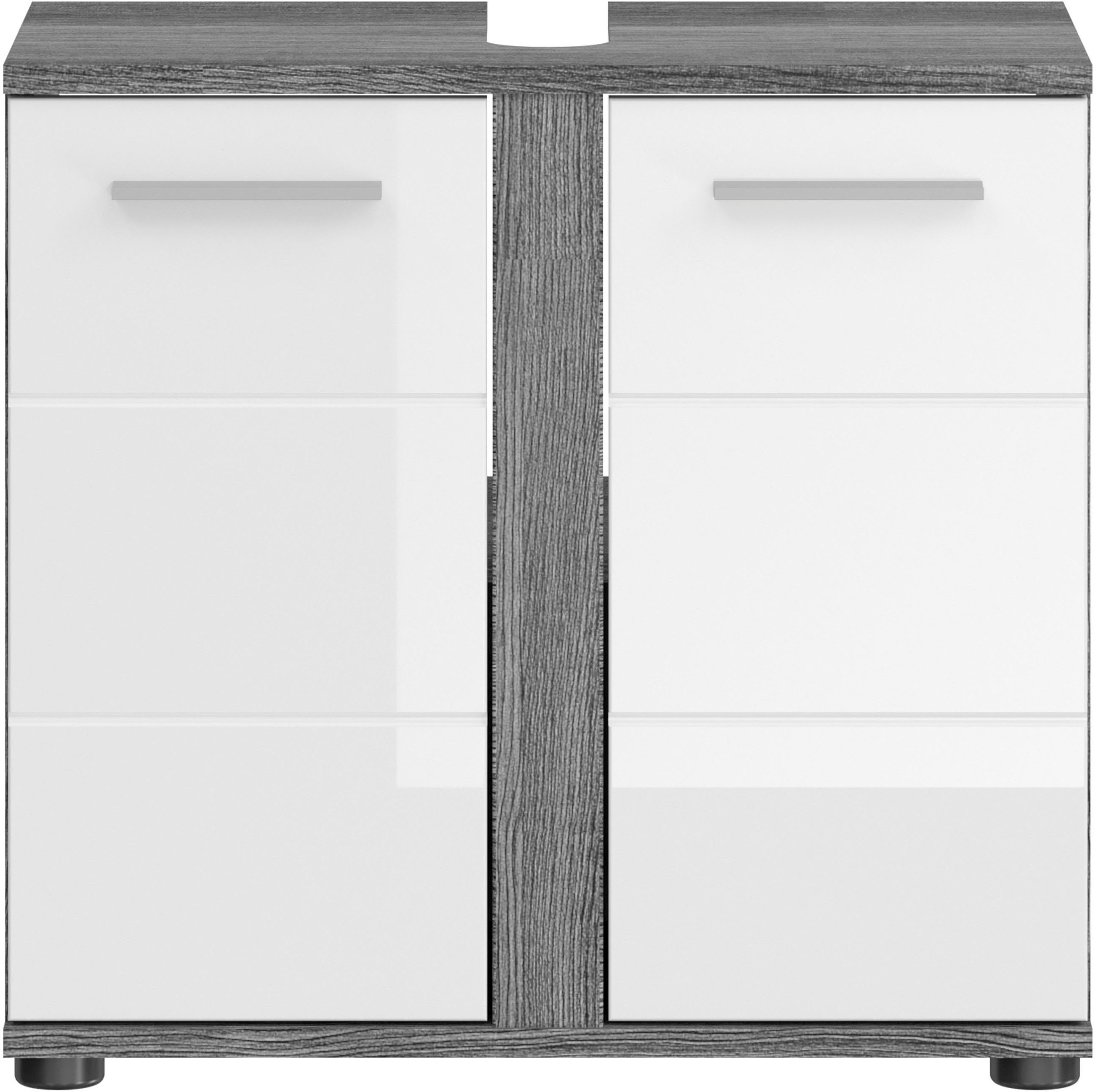 welltime Badkamerserie LUCCA, 4-delig, TOPSELLER!, MDF hoogglansfront, bestaande uit: (set, 4-delig)