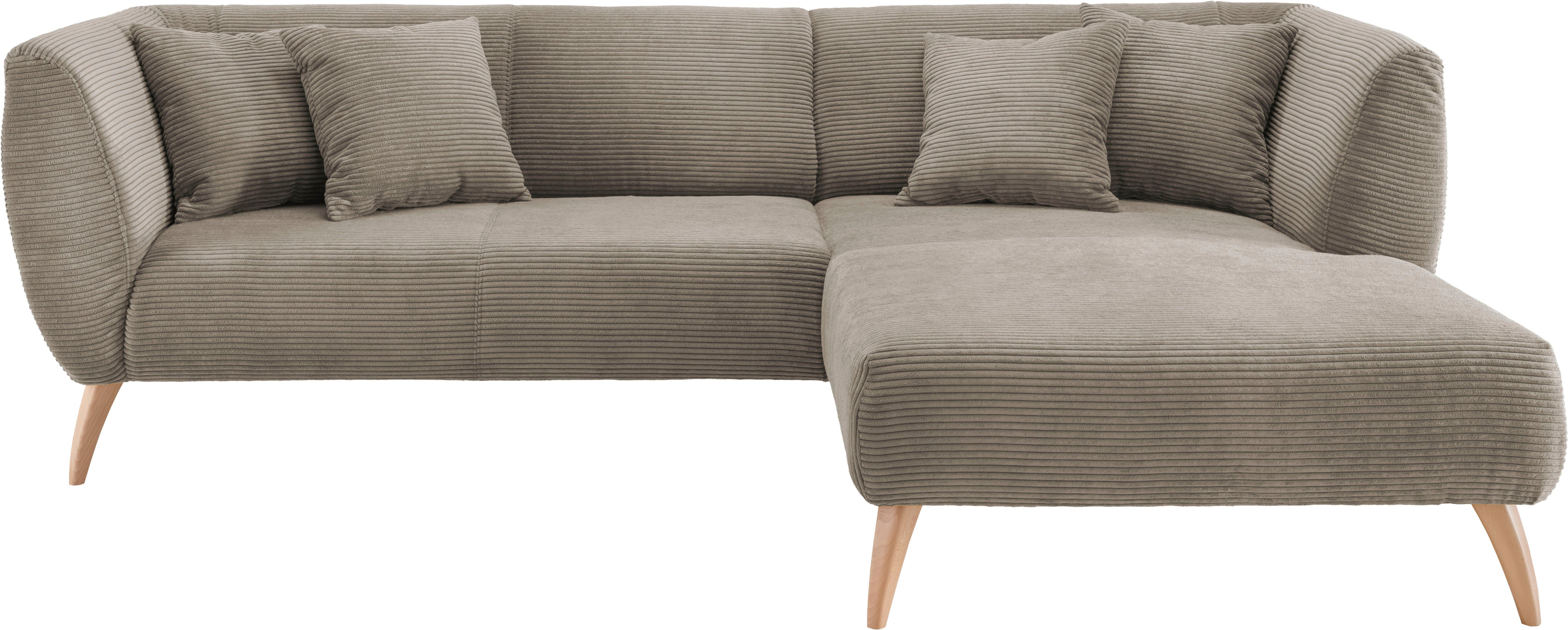 INOSIGN Hoekbank Colori gestoffeerde meubelen met tijdloos elegante rugleuning. L-vorm