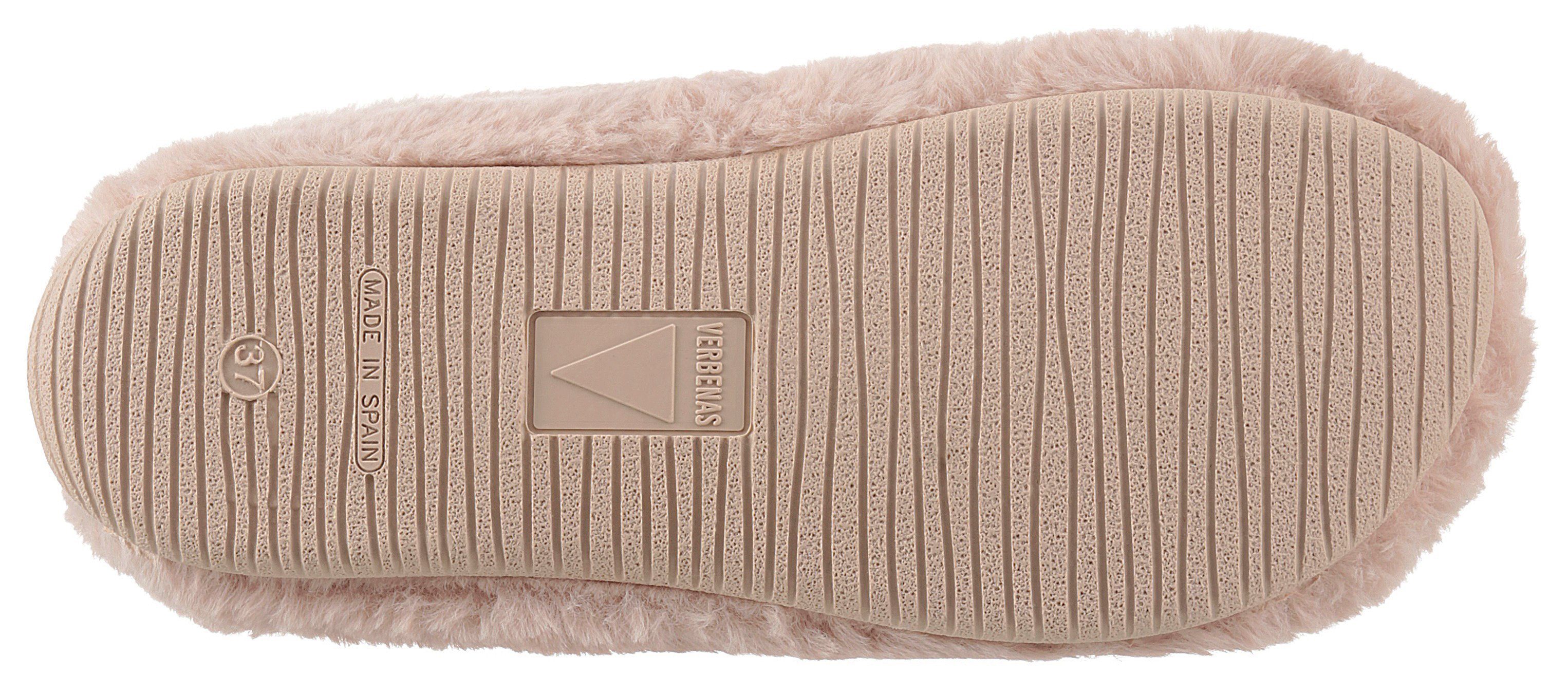 VERBENAS Pantoffels YORK GALES , pantoffel, huispantoffel in een gezellige pluche look