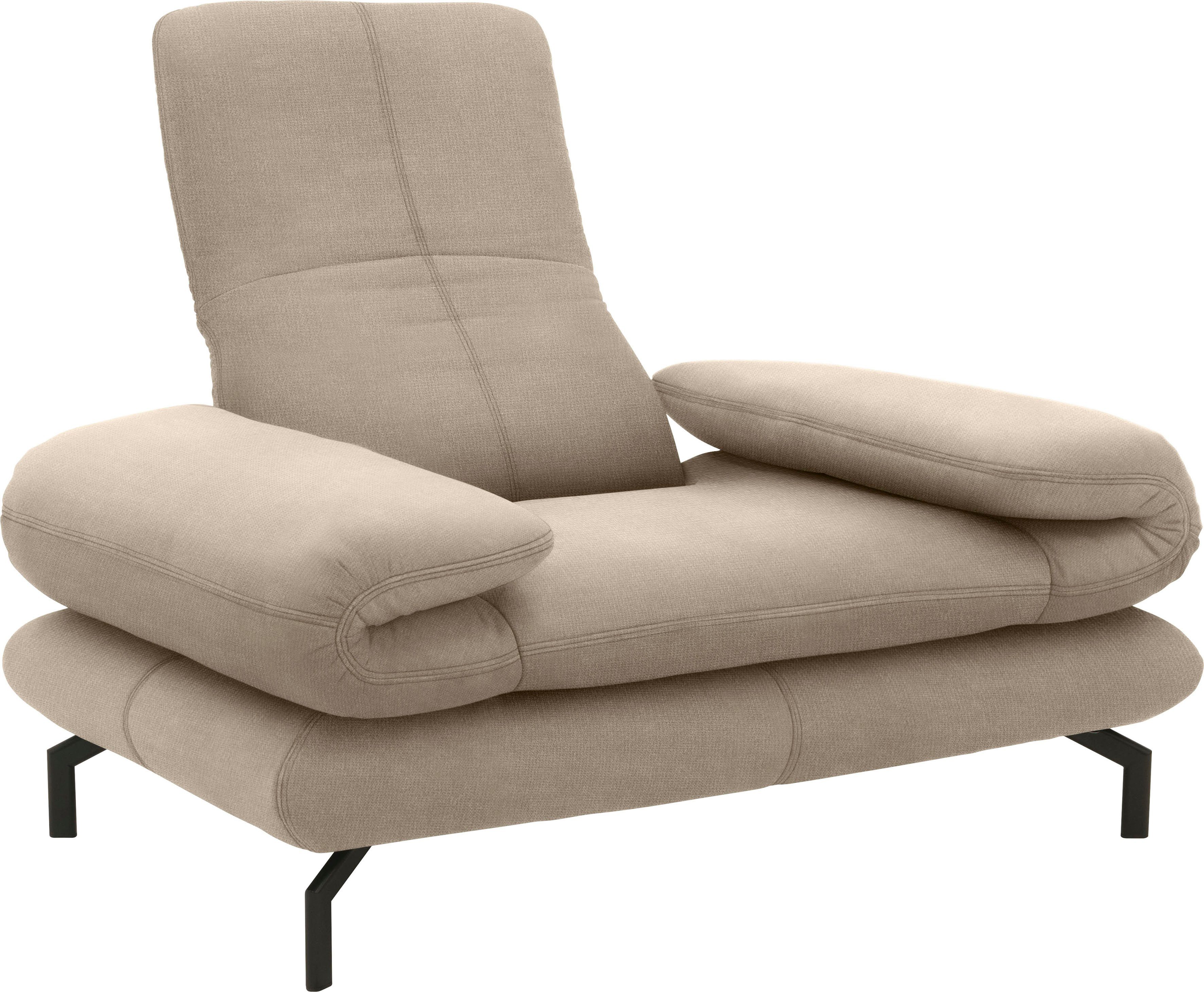 LOOKS BY WOLFGANG JOOP Fauteuil LOOKS XIII Loungestoel Naar keuze met verstelbare armleuning en hoofdeind