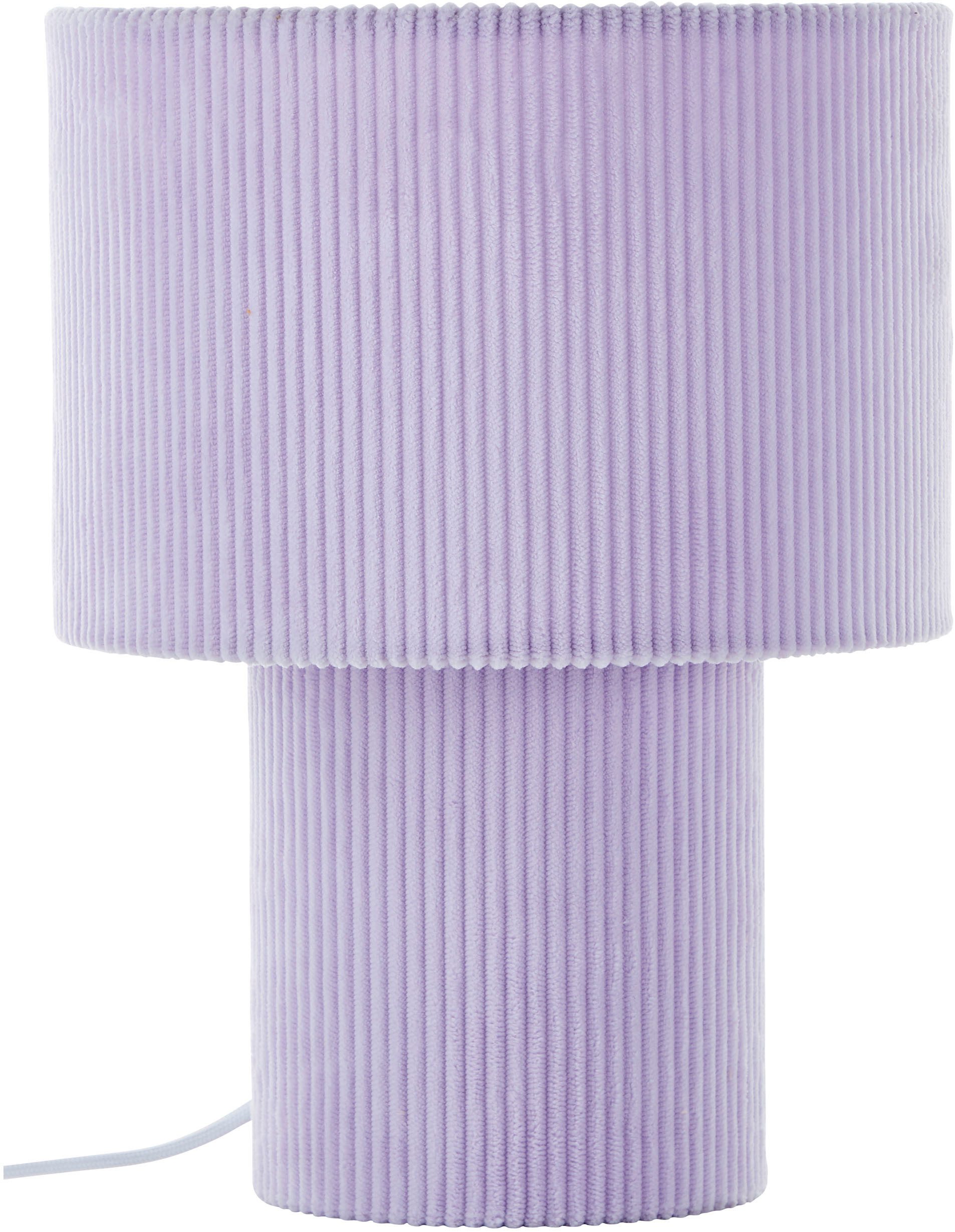 LeGer Home by Lena Gercke Tafellamp Kathleen cordlamp Cordstof, H 30 cm, Ø 23 cm, E27, cord, stoflamp, tafellamp (1 stuk)