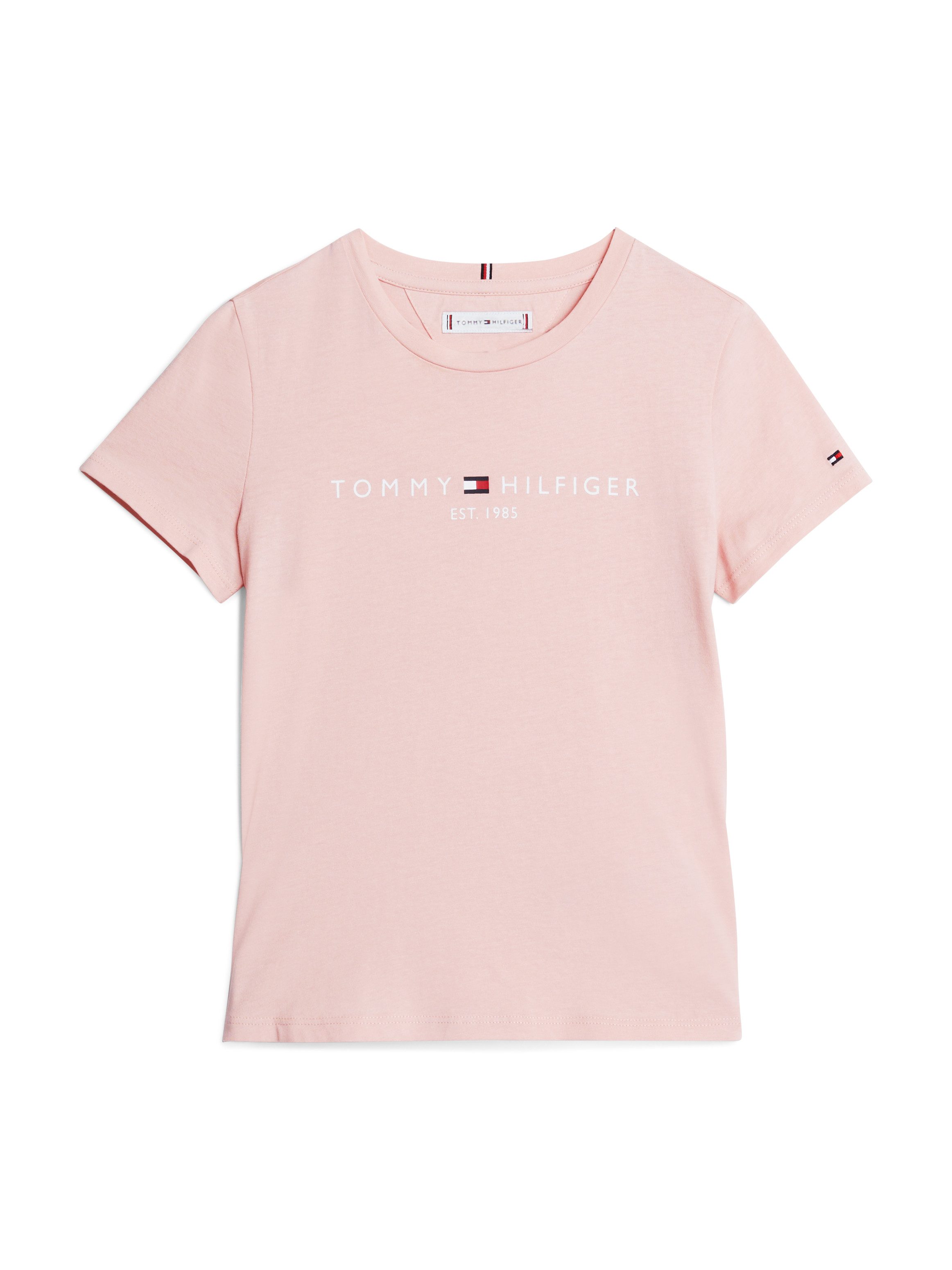 Tommy Hilfiger Shirt met korte mouwen ESSENTIAL TEE S/S met tommy hilfiger logo-opschrift (1-delig)