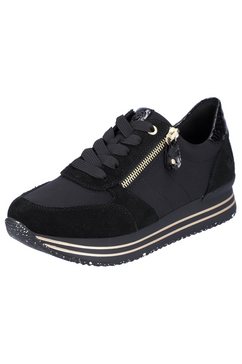 remonte sneakers met een praktisch, verwisselbaar voetbed zwart