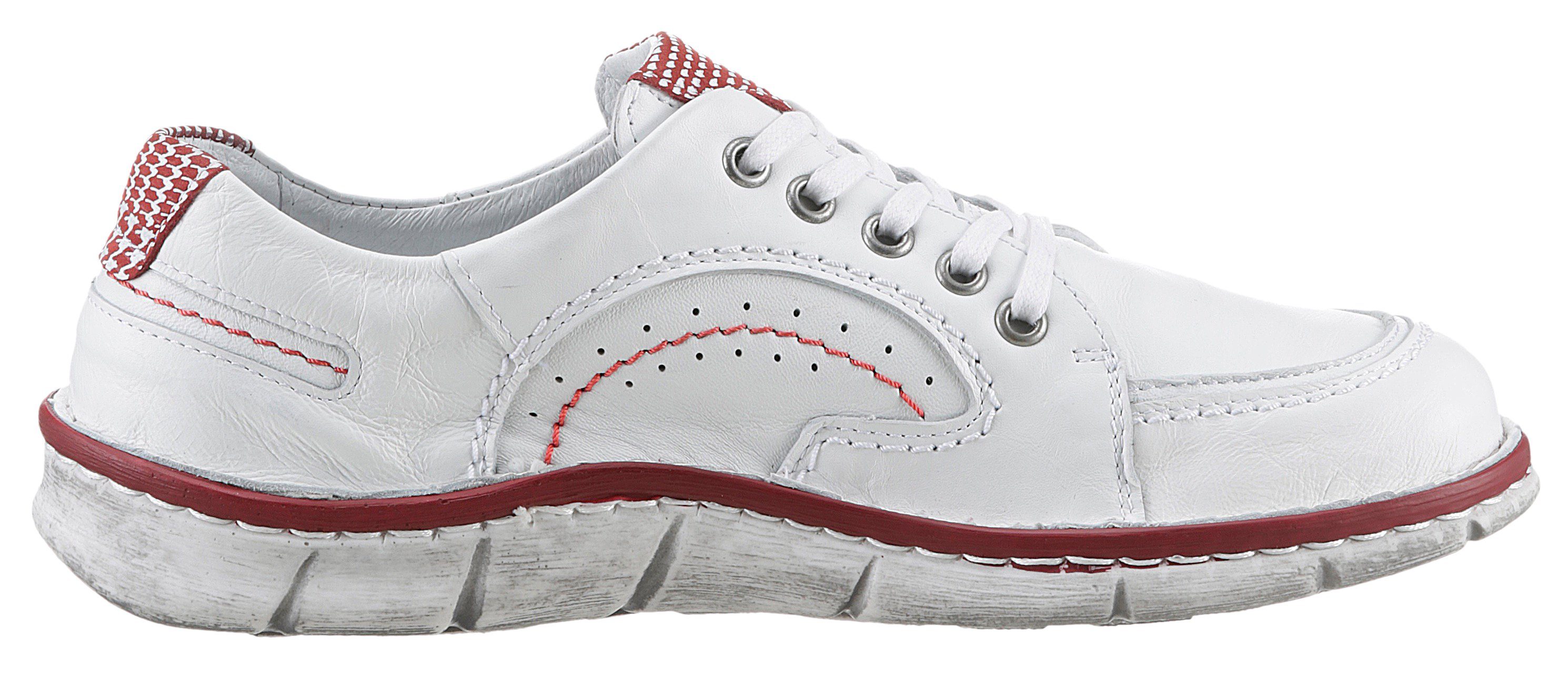 KRISBUT Veterschoenen met contrasterende details, vrijetijdsschoen, lage schoen, veterschoen