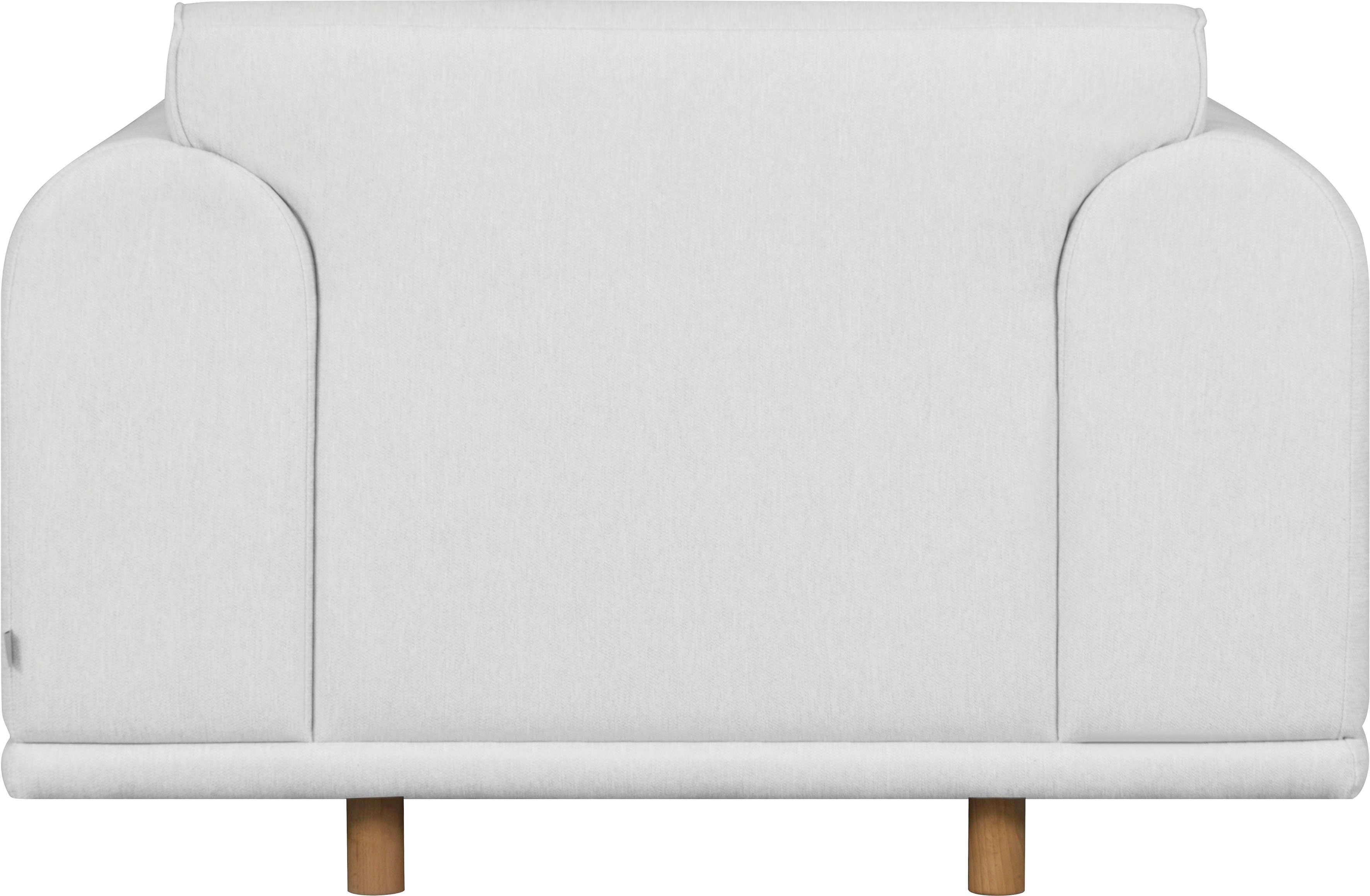 andas Loveseat Maroon stoel in een scandinavisch design, met losse kussens (set)