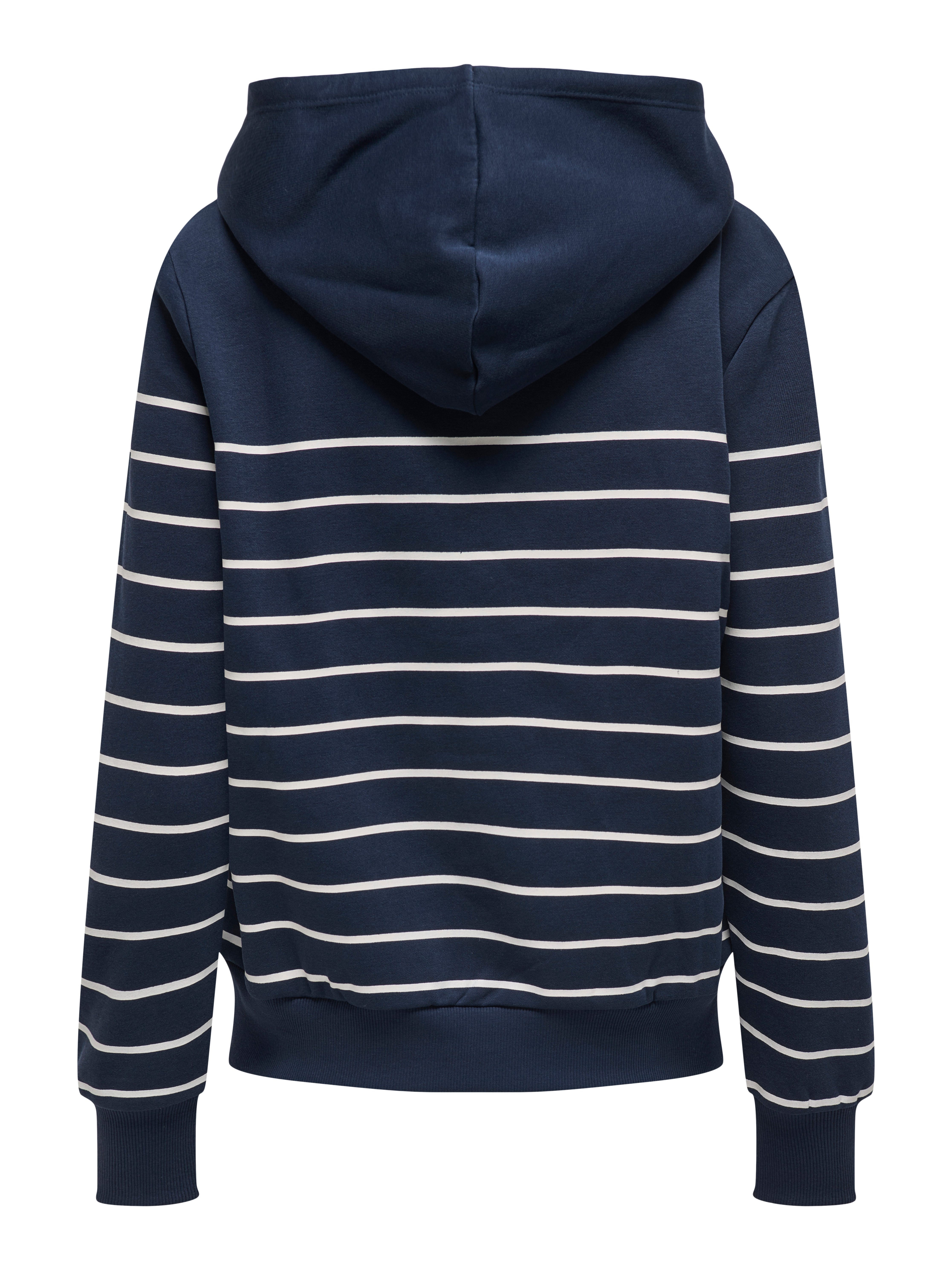 Only Hoodie ONLADELLE L/S STRIPE HOOD SWT