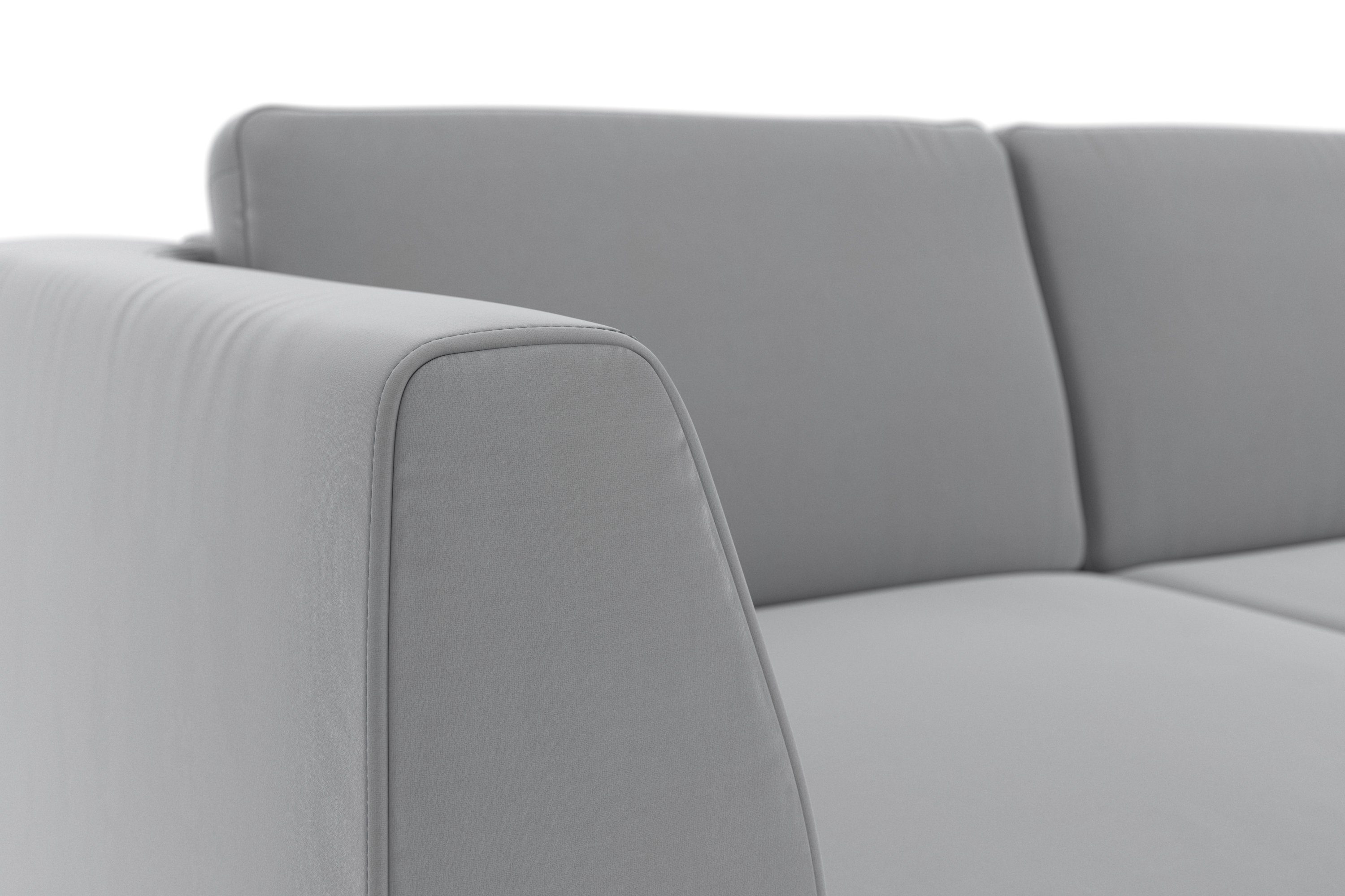sit&more Hoekbank Olsen L-vorm inclusief zitdiepteverstelling, naar keuze met slaapfunctie, 15 cm hoog