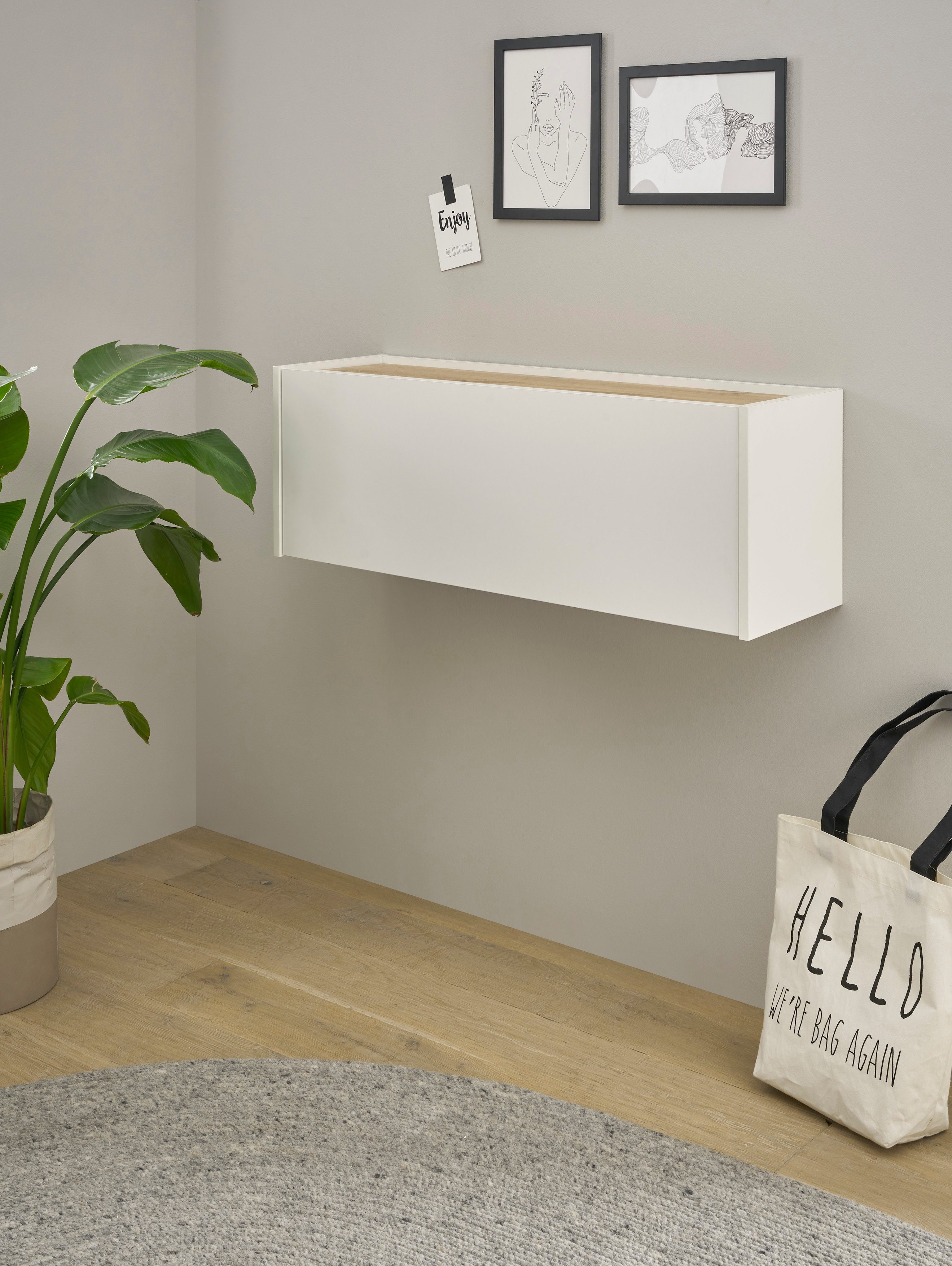 INOSIGN Wandsecretaire City/Giron tijdloos modern, gezellig thuiskantoor, breedte 100 cm