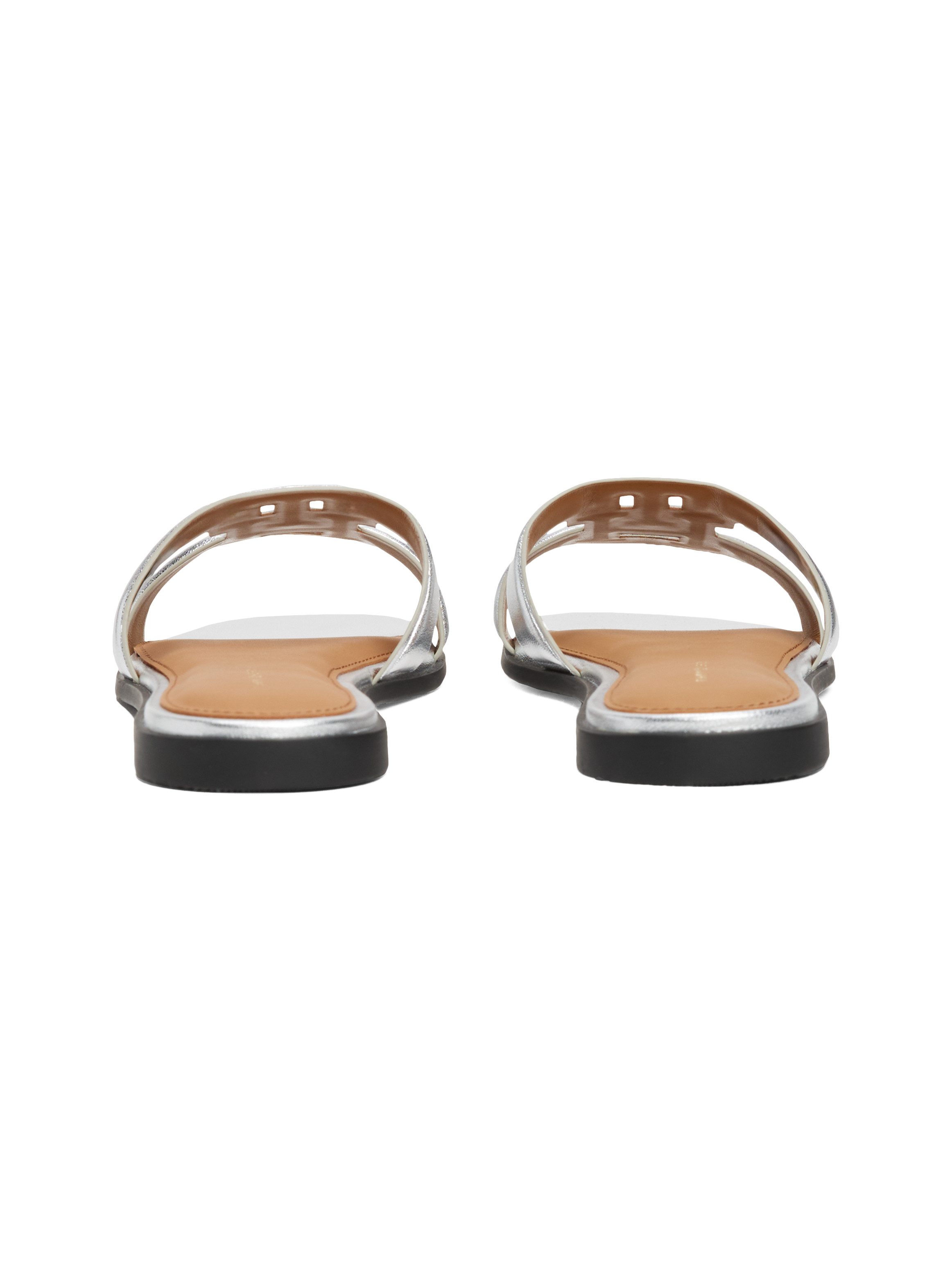 Tommy Hilfiger Slippers TH LOGO STRAP METALLIC MULE , blokhak, zomerschoen, flats, comfort-schoen met th-logo