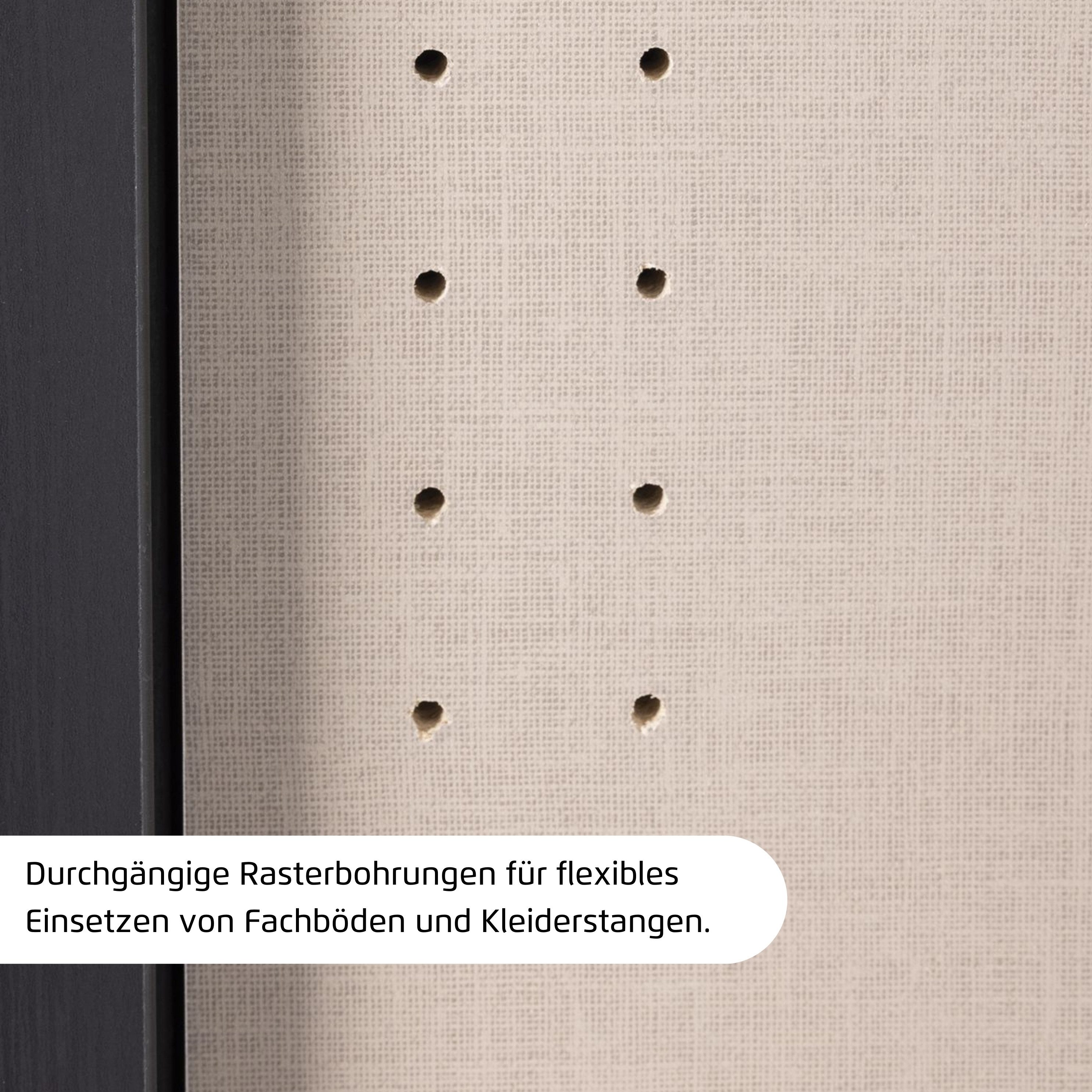 rauch Draaideurkast Kledingkast garderobe KREFELD optioneel met spiegel met 3 greepvarianten, incl. praktische lades made in germany