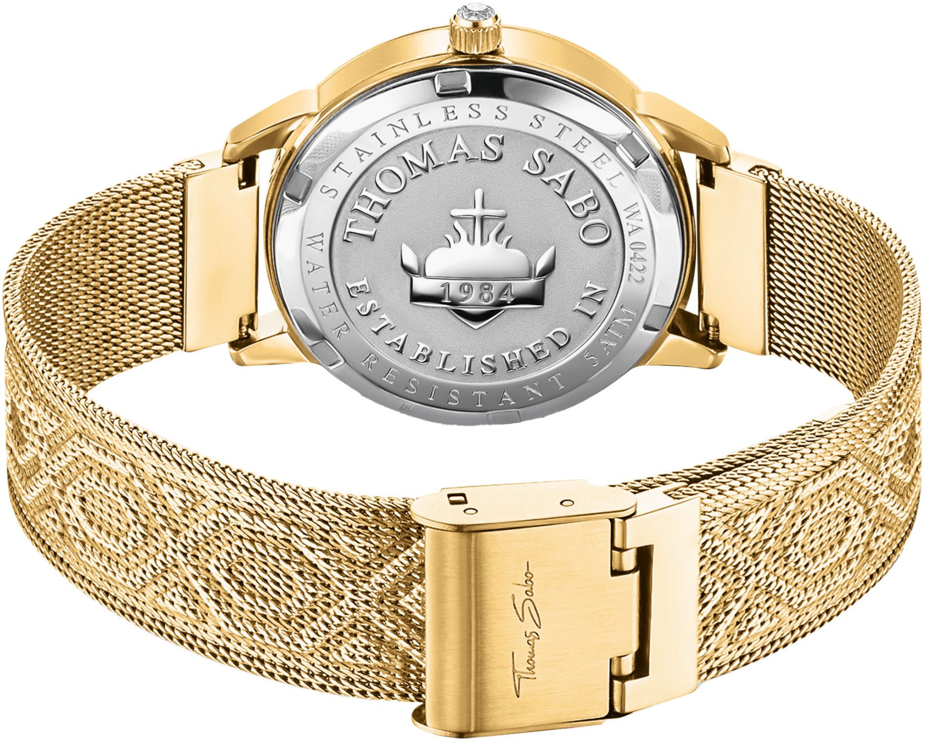 THOMAS SABO Kwartshorloge SPIRIT MAGIC GARDEN Horloge, dameshorloge, stalen band, analoog, zirkonia (synth.)