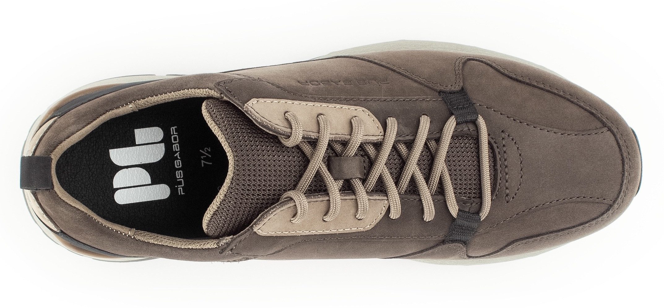 Pius Gabor Sneakers , vrijetijdsschoen, lage schoen, veterschoen met aantreklus, g-wijdte