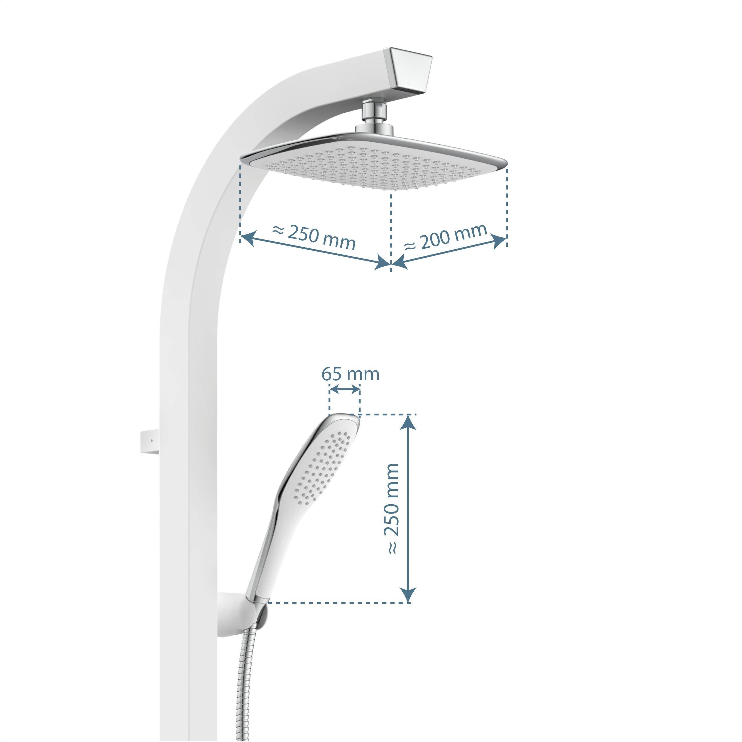 Schütte Slang en handdouche Madagaskar inclusief waterbesparende afdichting, antikalk, afneembaar zeepbakje (set)