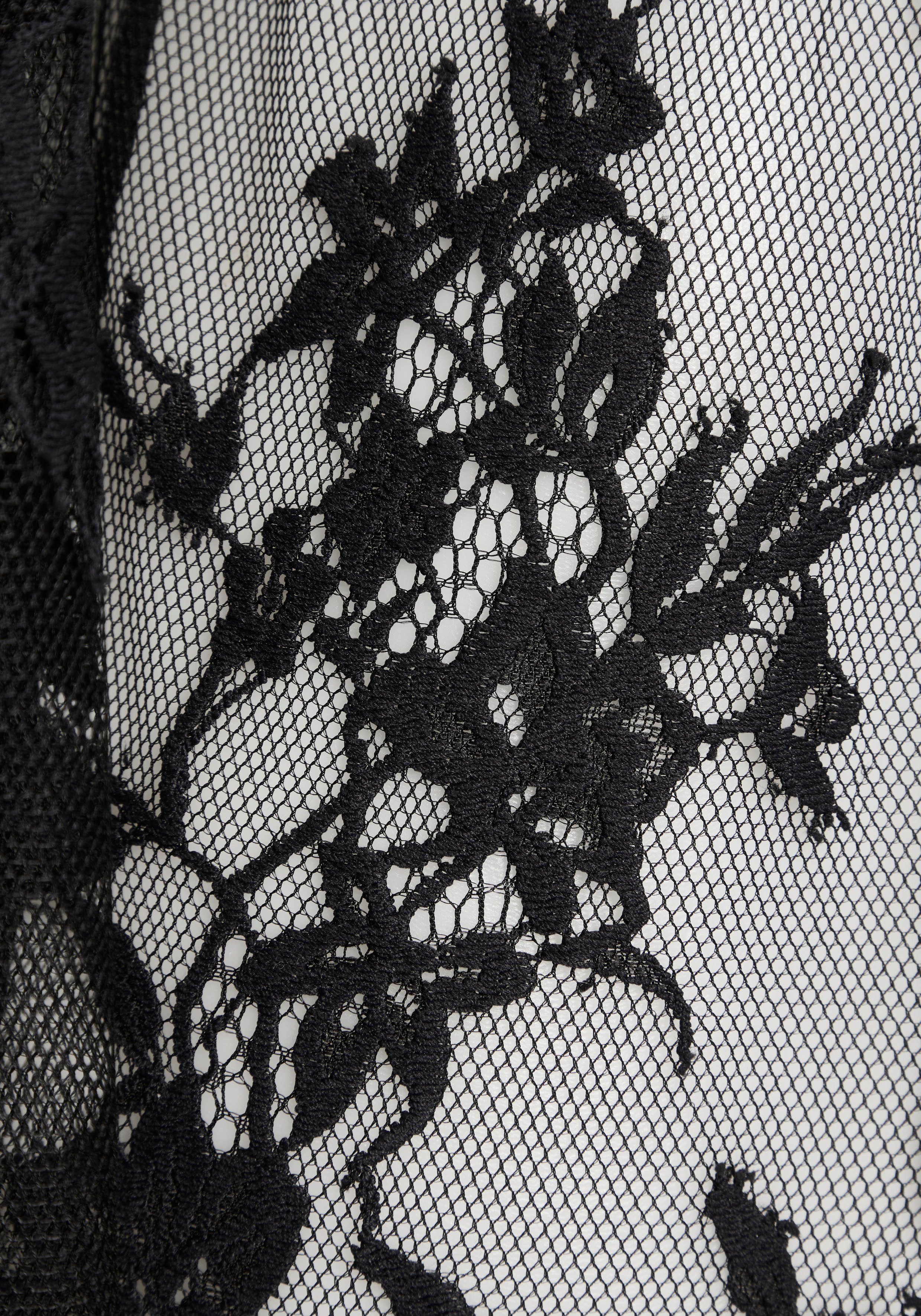 Lascana Kimono van prachtige eyelash-kant, sexy lingerie, verleiding ondergoed