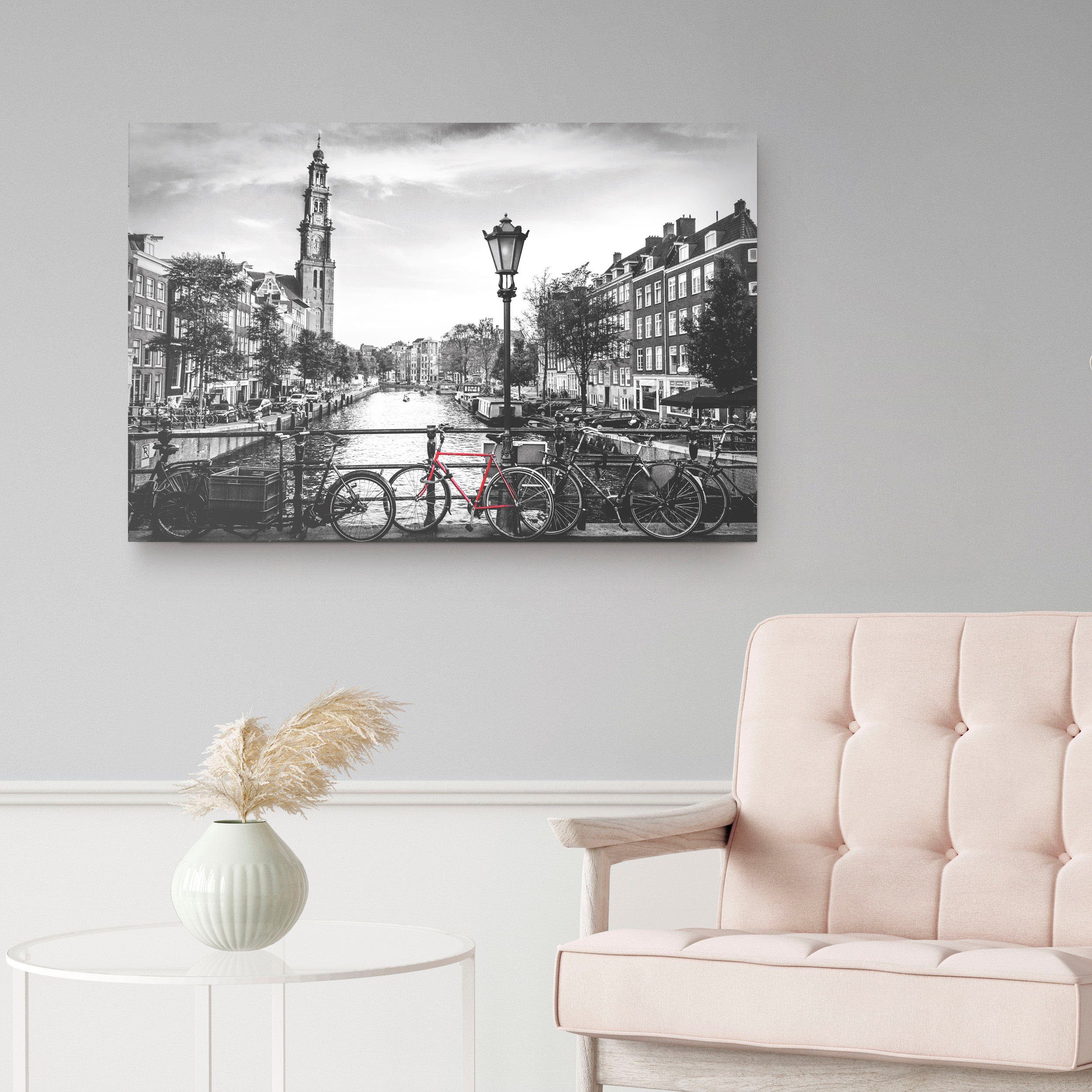 Reinders! Artprint op hout Amsterdam Canal