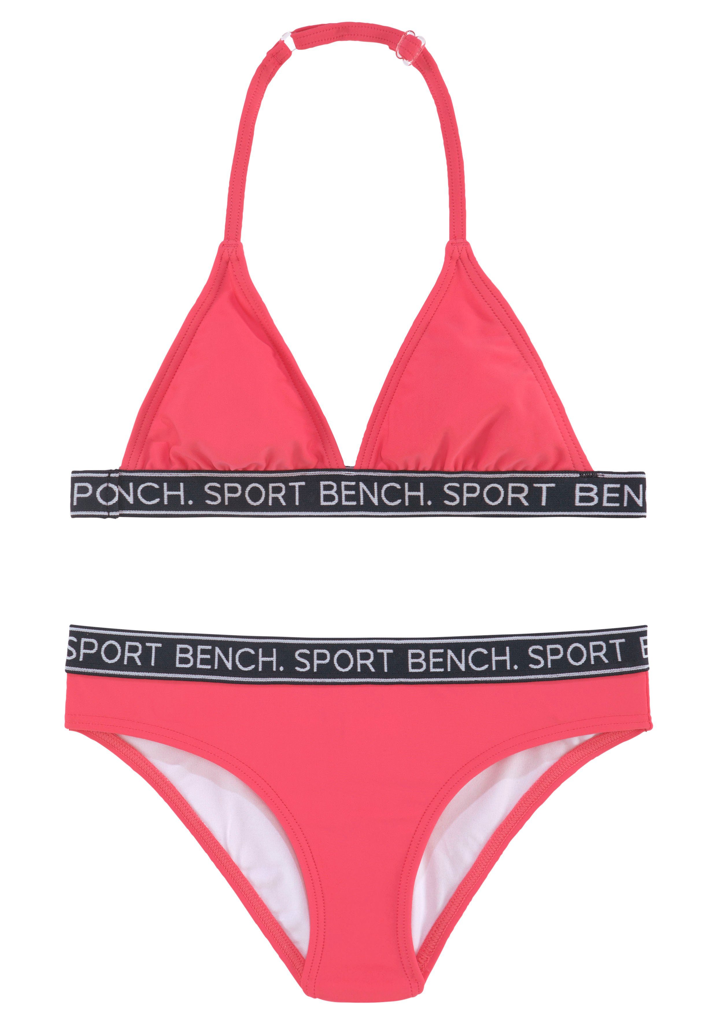 Bench. Triangelbikini Yva Kids in een sportief design en kleuren meisjes bikini's maat 134/140 roze