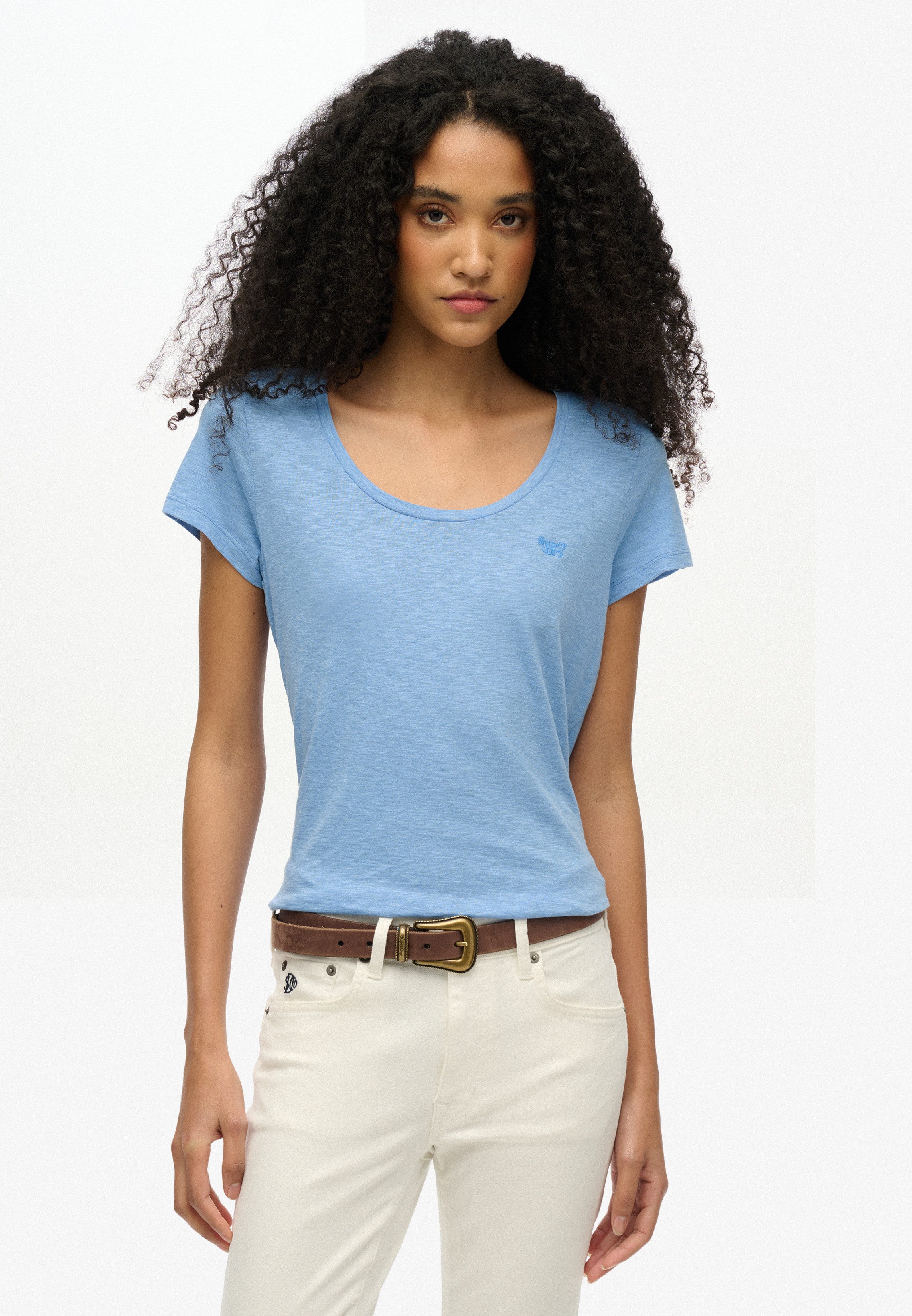 Superdry Shirt met korte mouwen SCOOP NECK TEE