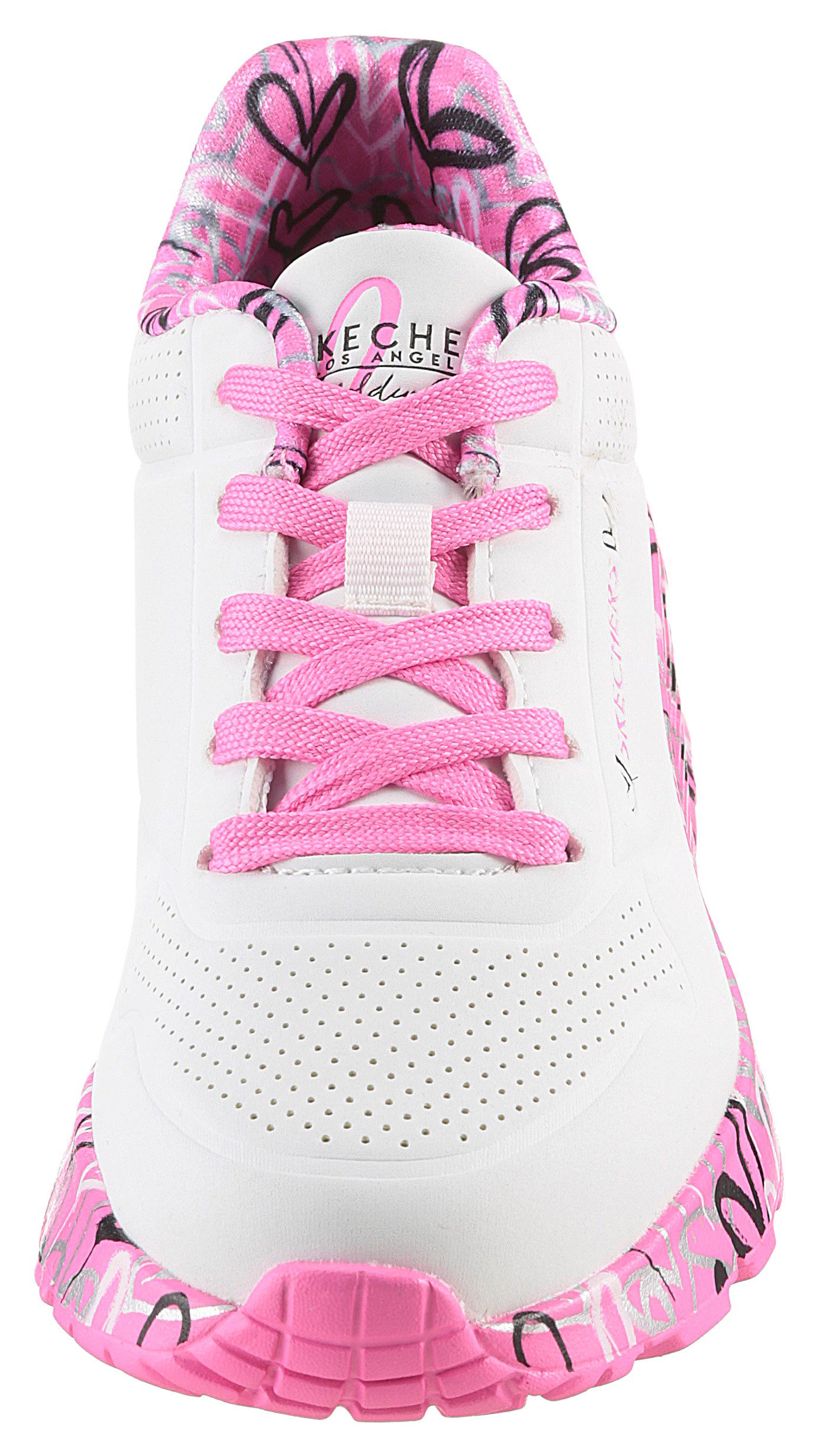 Skechers Sneakers UNO LITE-LOVELY LUV , veterschoen met bedrukte zool, maat sjabloon te downloaden