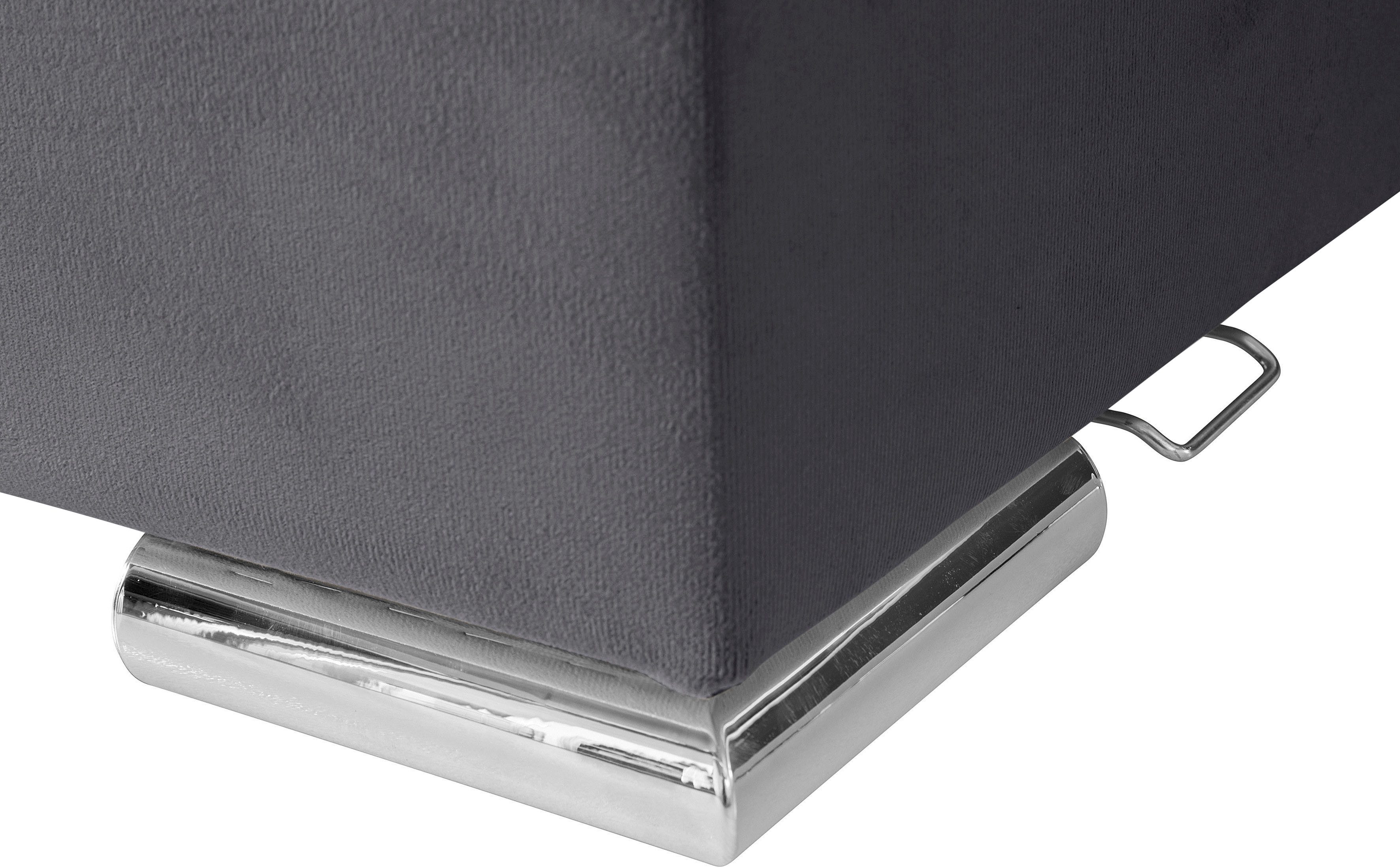 INOSIGN Hoekbank Boxspringbed Night & Day L-vorm met permanente slaapfunctie met armleuning