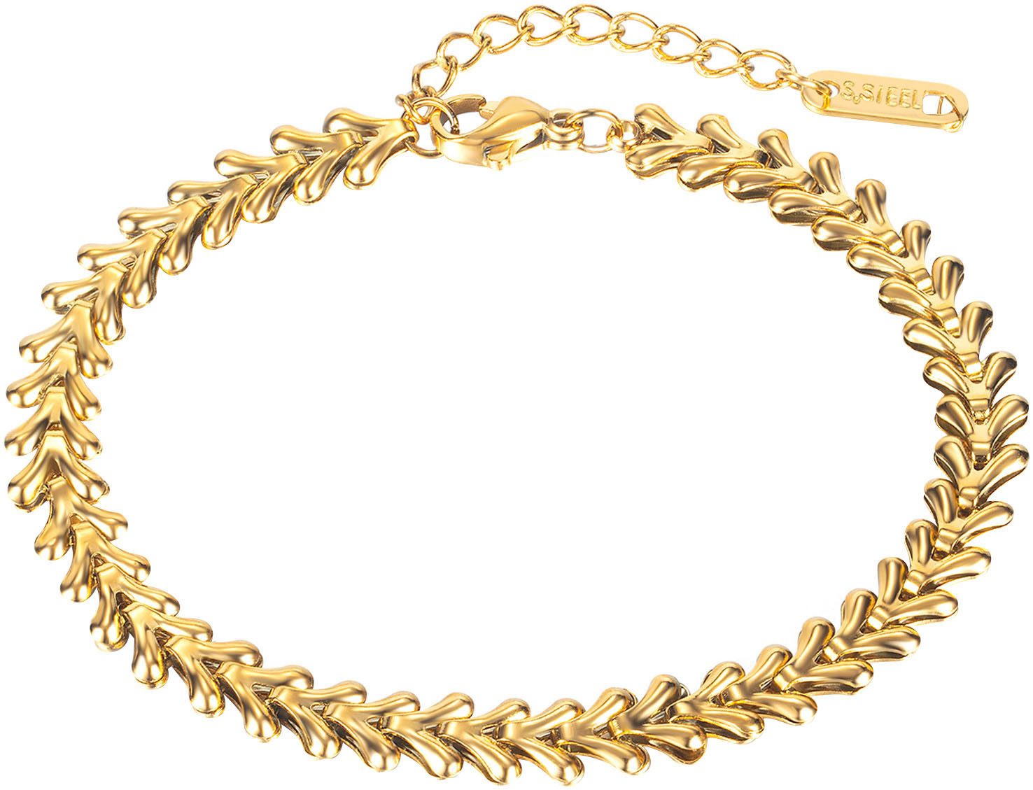Firetti Armband Sieraden cadeau roestvrijstalen armbanden herzkettengliederung liefde