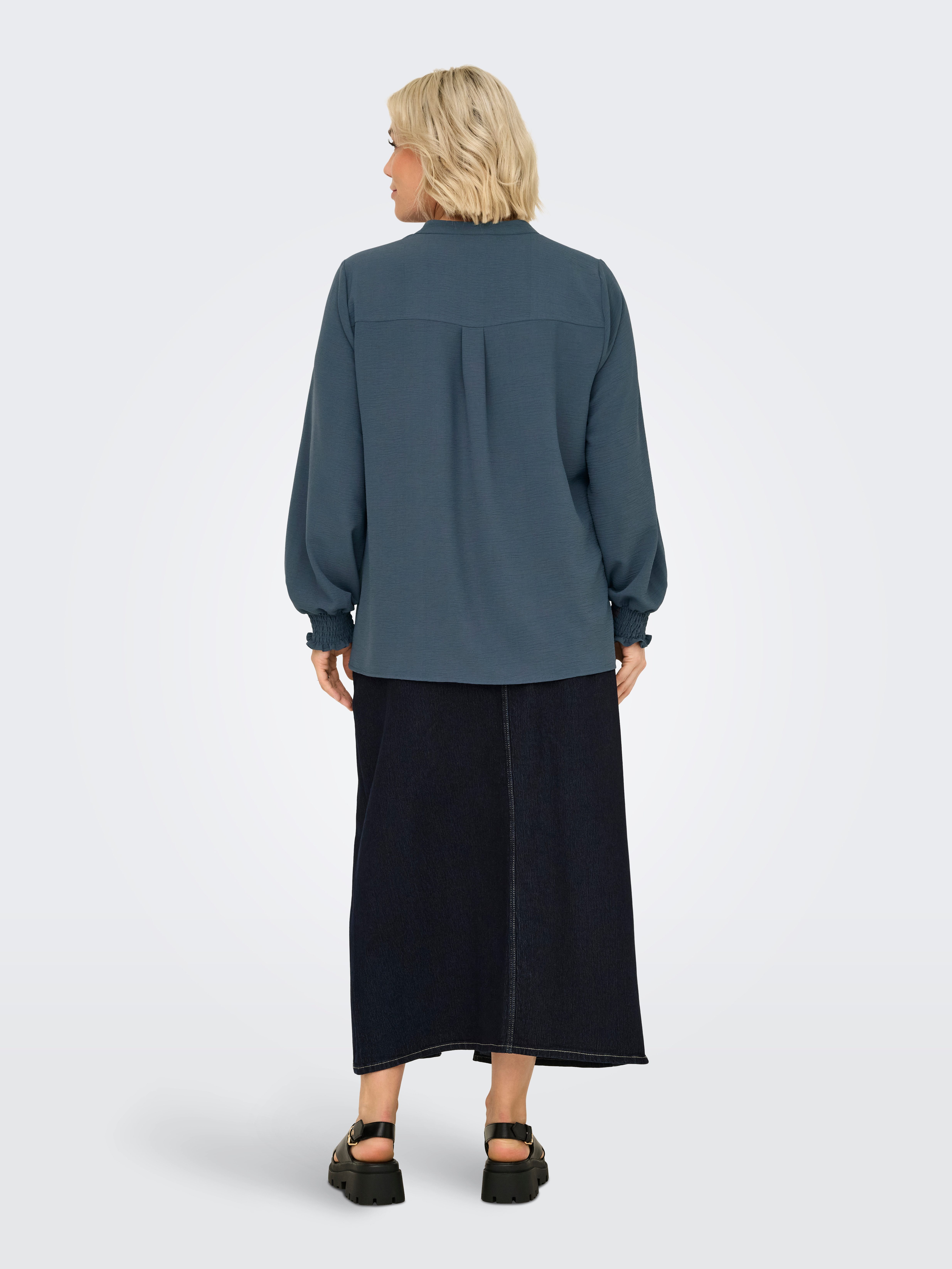 ONLY CARMAKOMA Shirtblouse CARMETTA LIFE V-NECK TOP WVN NOOS