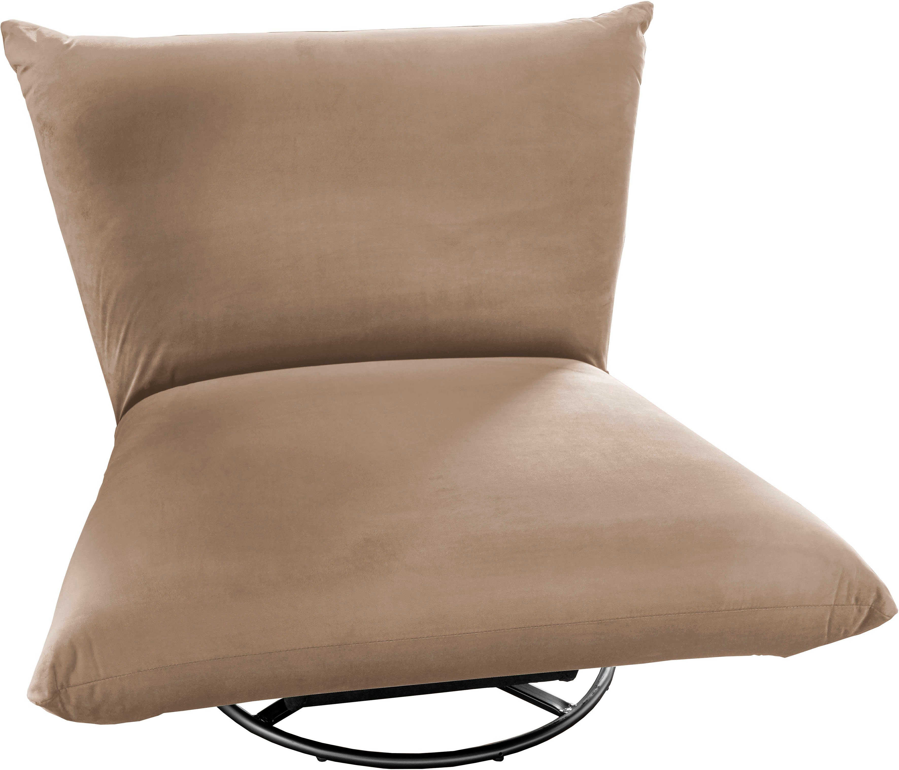 INOSIGN Draaibare fauteuil Cremona 360° draaibaar met metalen voet