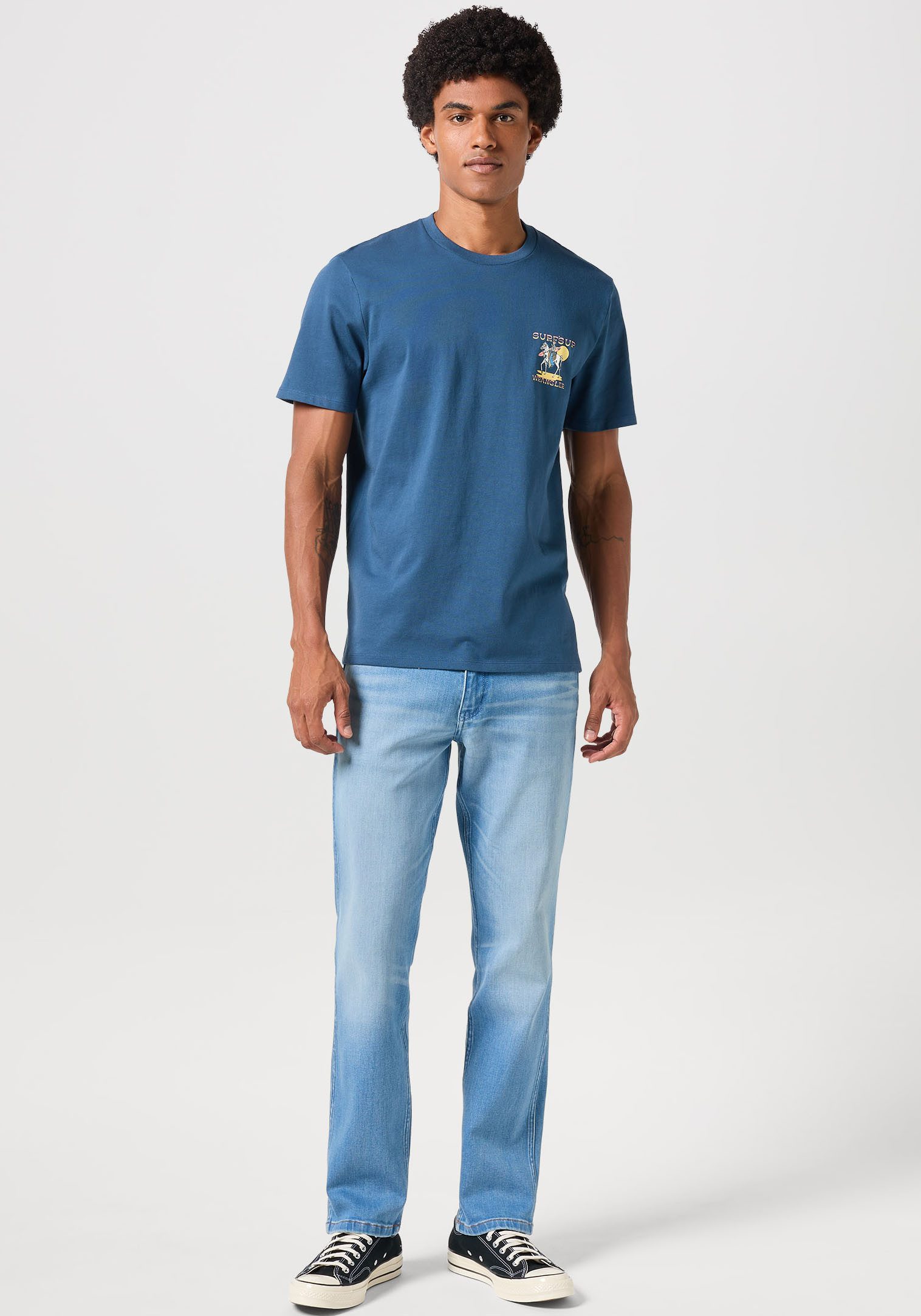 Wrangler Straight jeans GREENSBORO FREE TO STRETCH Vrij om te rekken materiaal