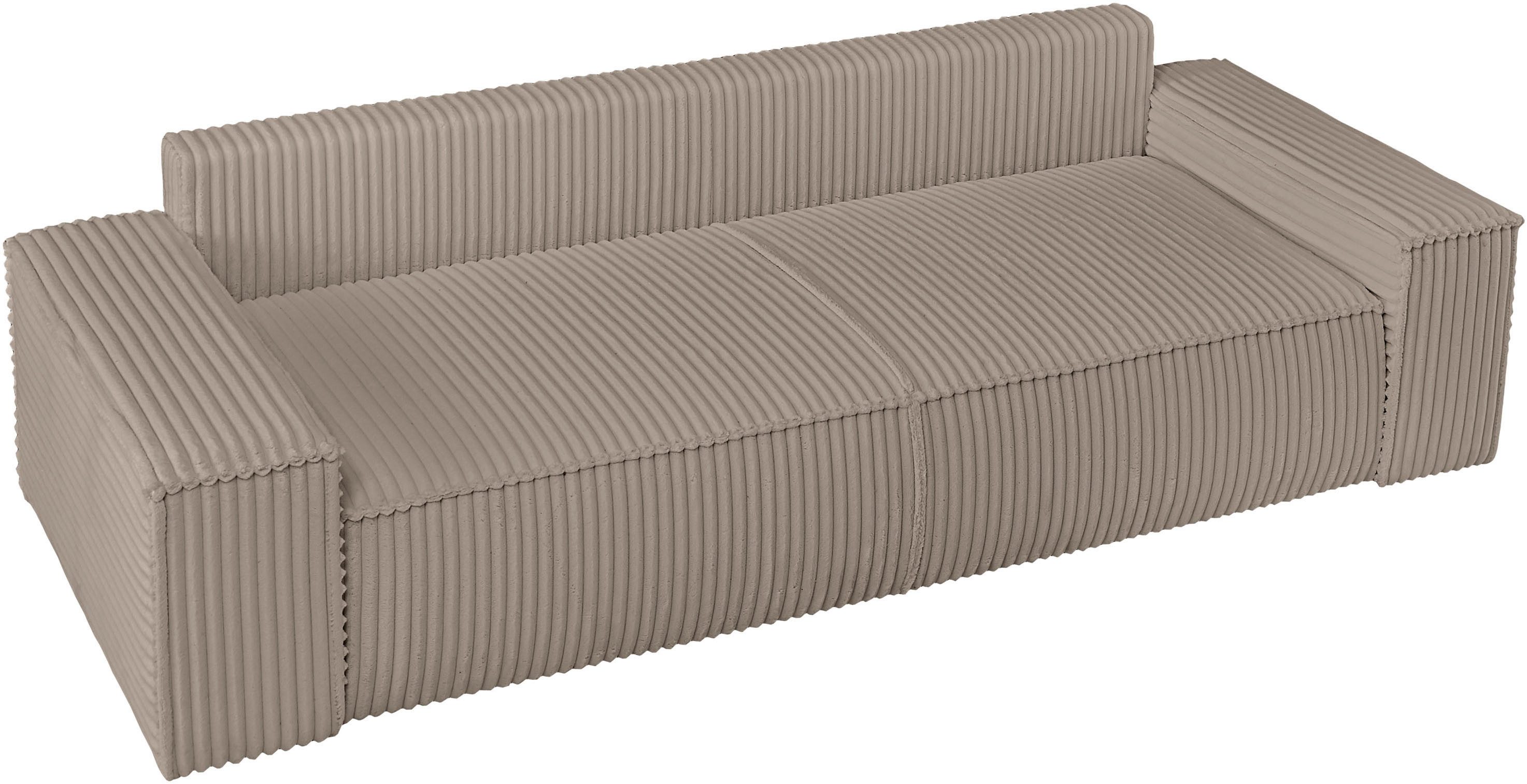 andas 3-zitsbank FINNLEY slaapbank 257 cm, slaapfunctie met bedlade (200/136cm)