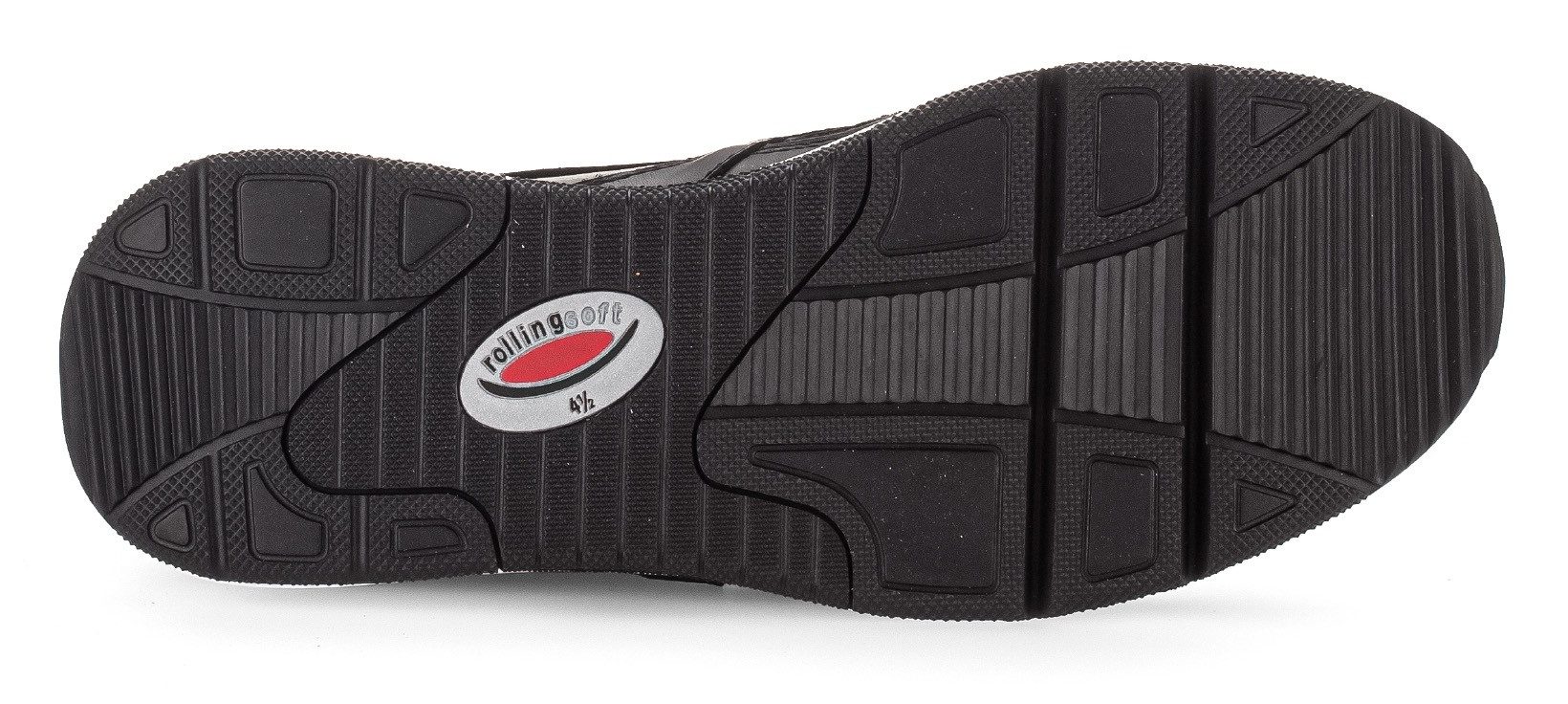 Gabor Rollingsoft Sneakers met sleehak , vrijetijdsschoen, lage schoen, veterschoen met schachtversteviging
