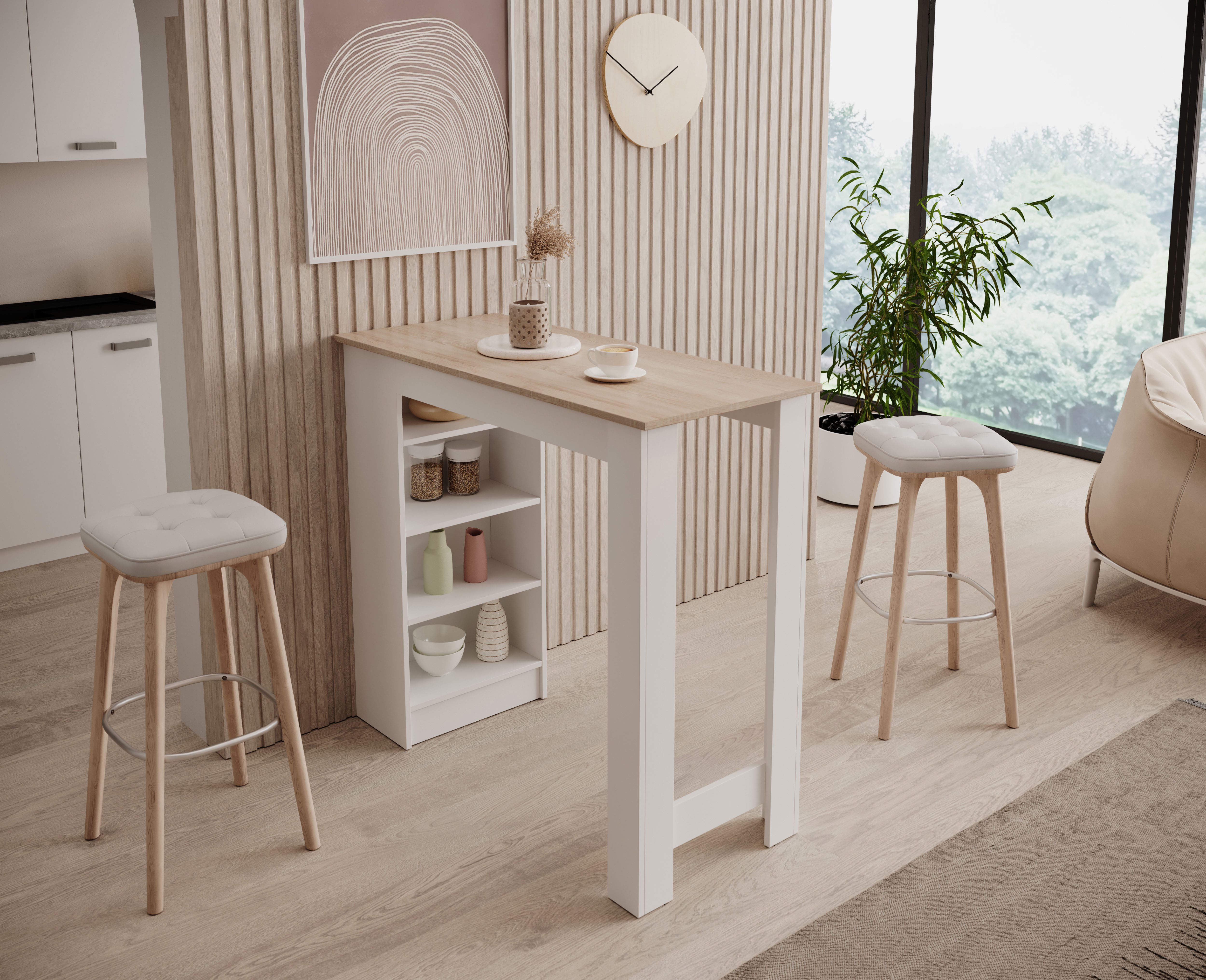 Stolkom Bartafel Mojito, TOPSELLER! Bartafel met plank aan beide zijden monteerbaar
