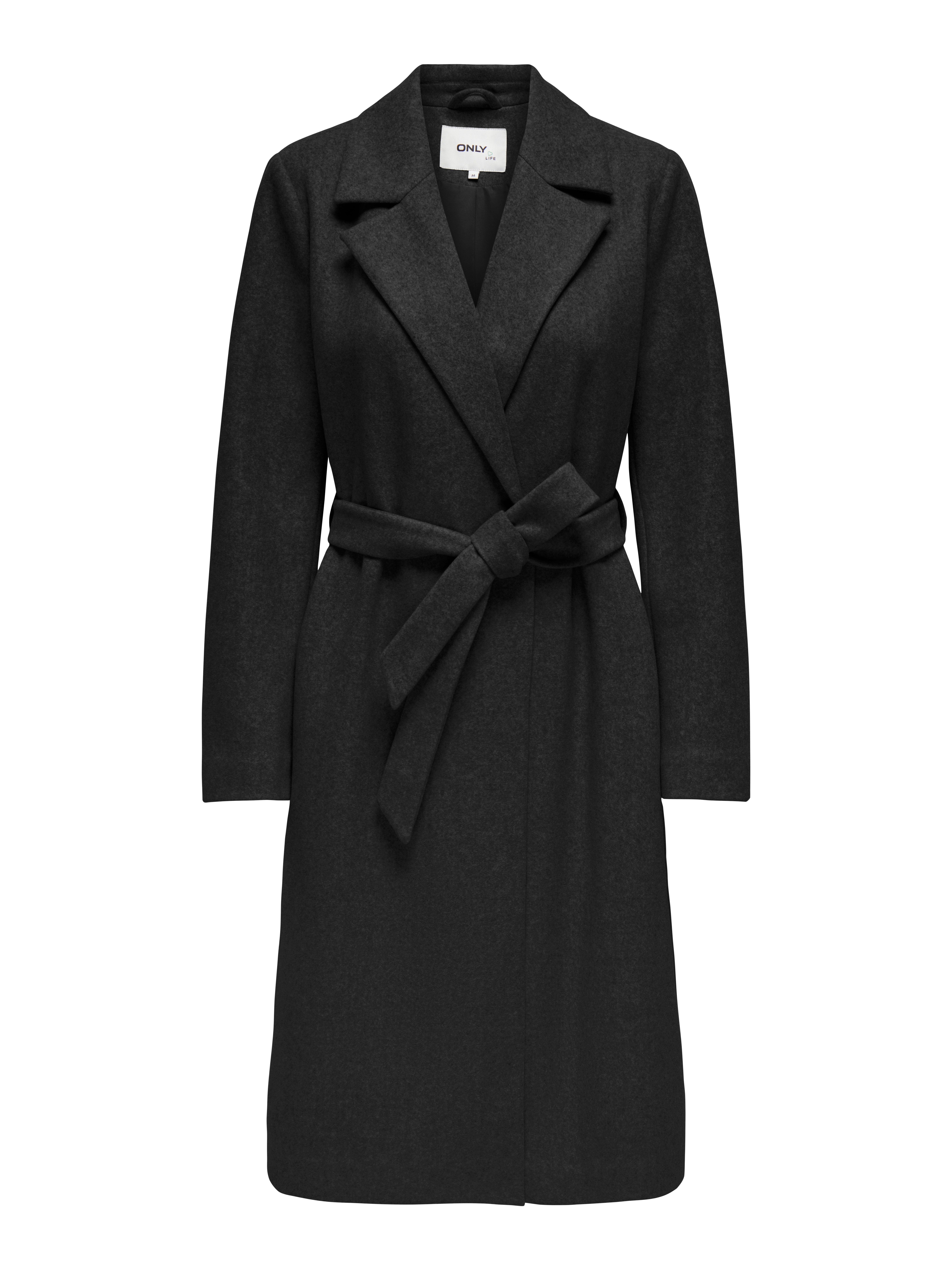 Only Lange jas ONLALVILDA LIFE WRAP COAT OTW