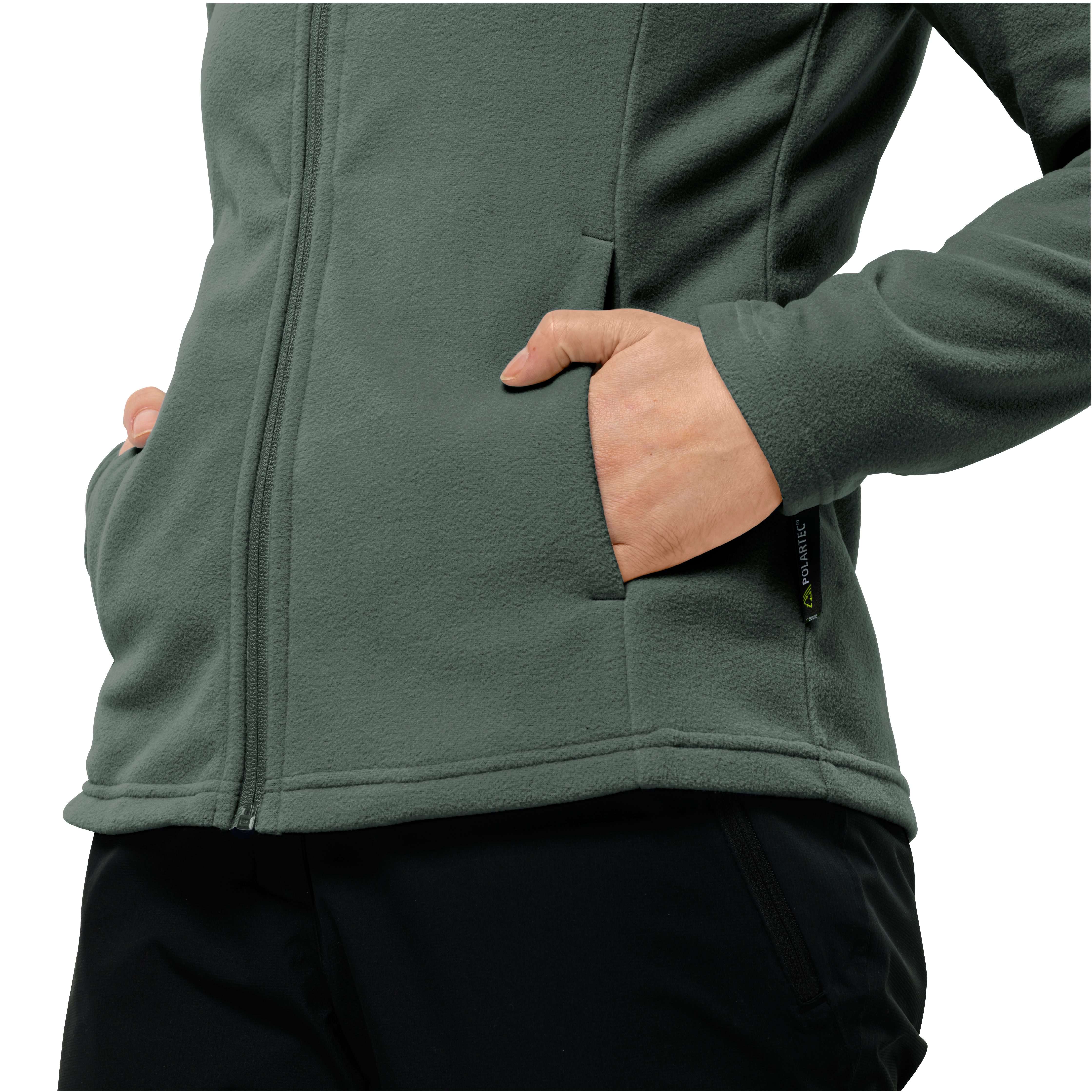 Jack Wolfskin Fleecejack Taunus lichte rekbare ademende midlayer