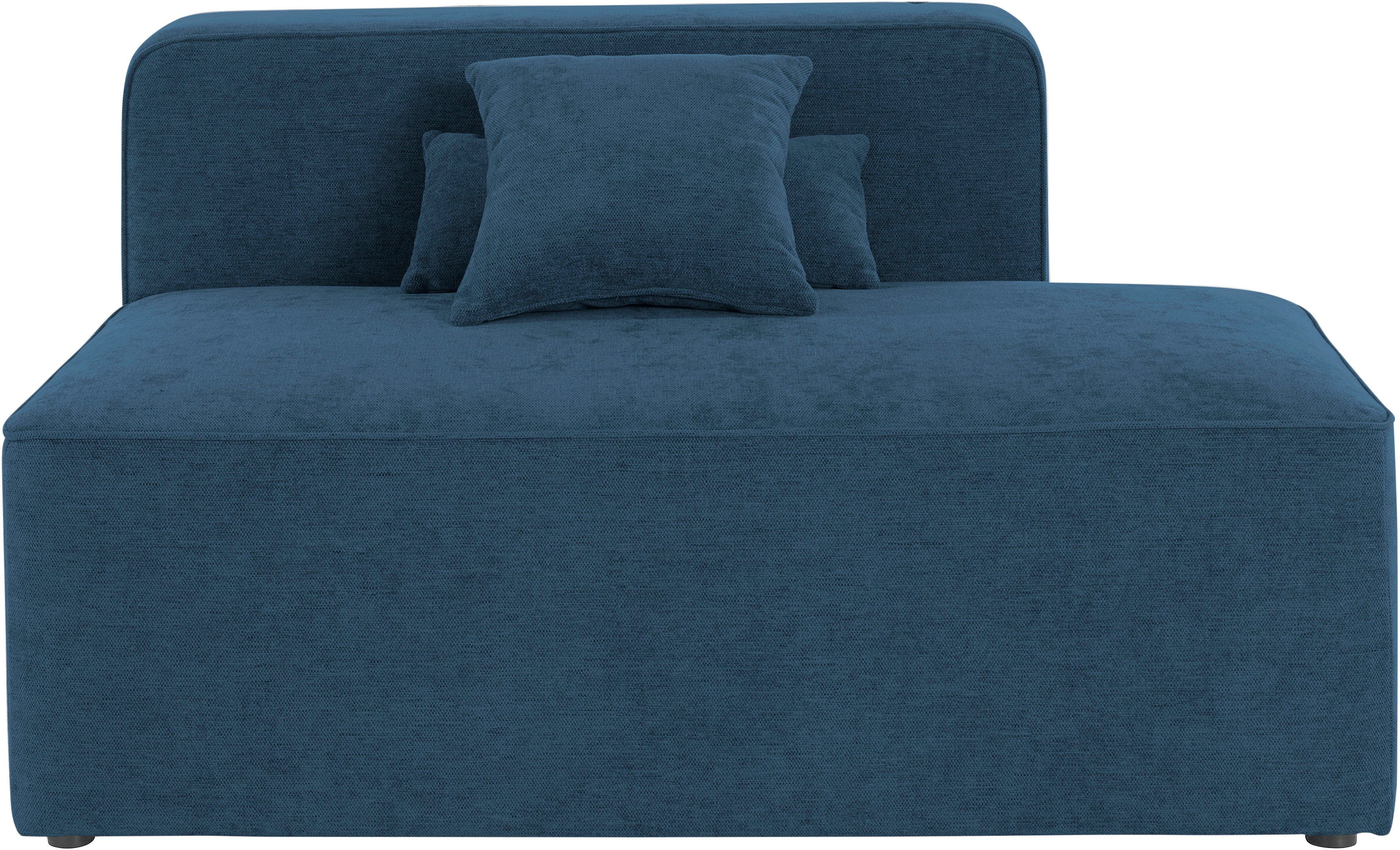 andas Récamier Sundstrup Moduleserie, individuele samenstelling blauw, chaise longues, Recamiere rechts