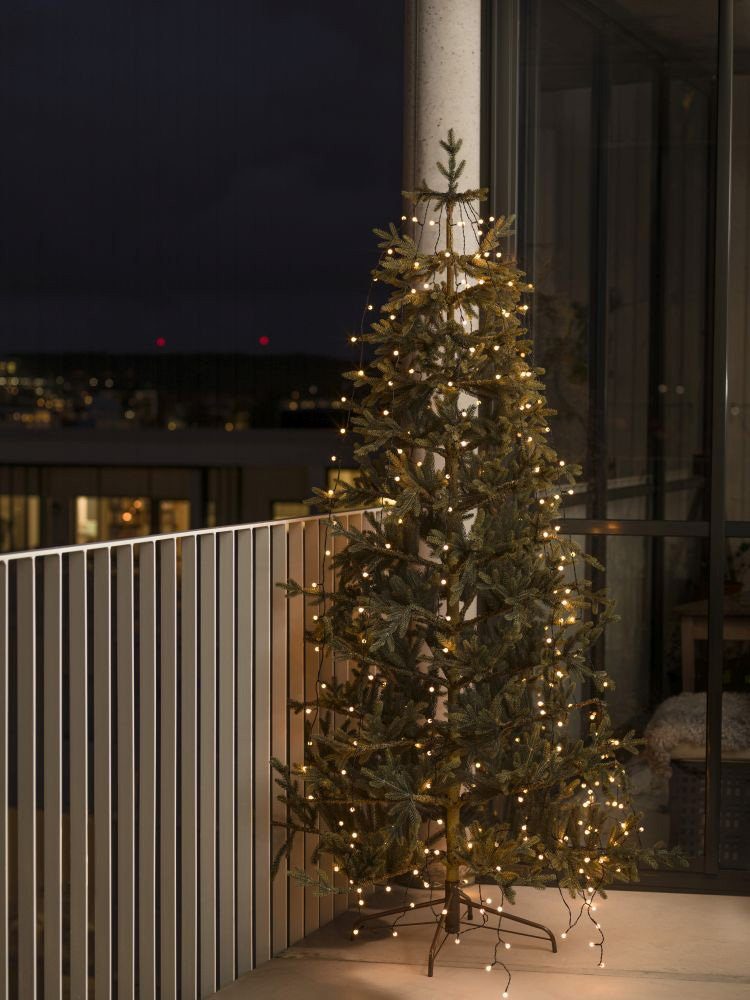 KONSTSMIDE Led-boomverlichting Kerstversiering buiten, kerstversiering Ring Ø 11, met globes, 8 strengen à 30 diodes, voorgemonteerd, 240 diodes