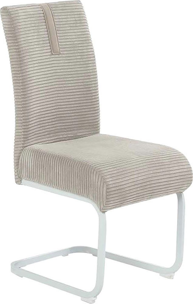 Jockenhöfer Gruppe Vrijdragende stoel Kenny met pocketvering, bekledingsstof cord (set, 2 stuks)