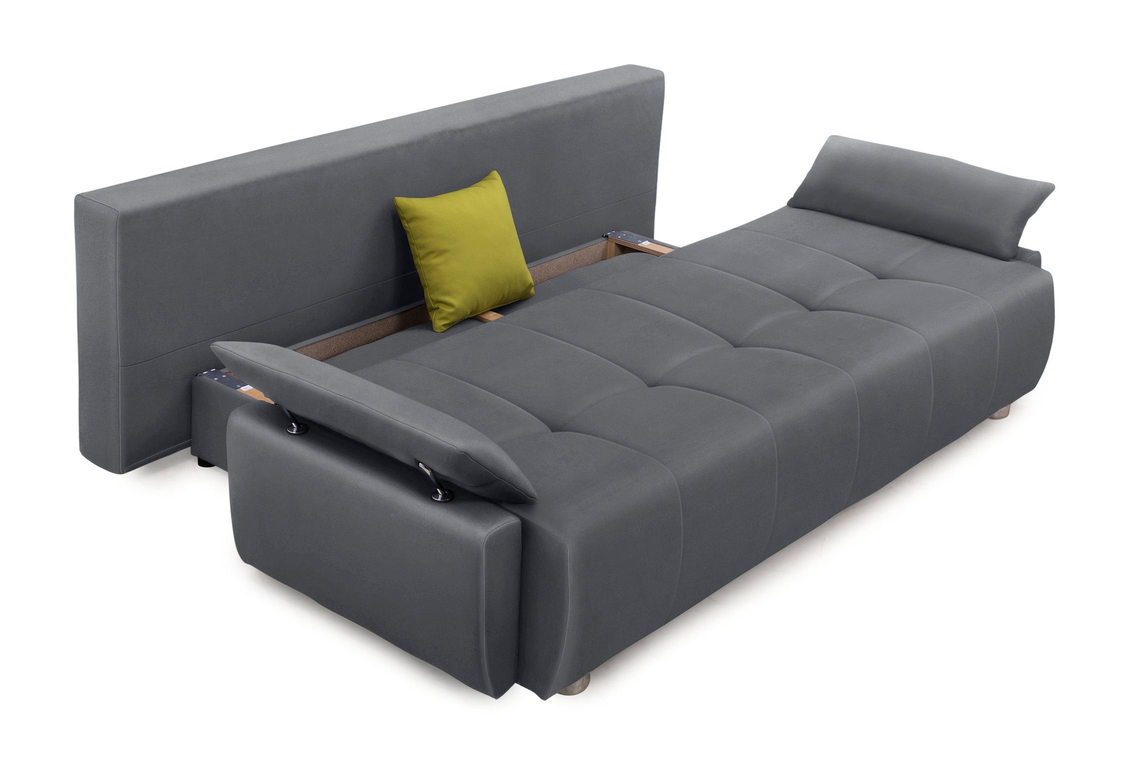 COLLECTION AB Slaapbank Funtastic met binnenvering, slaapfunctie, inclusief 2 rugkussens en 1 sierkussen