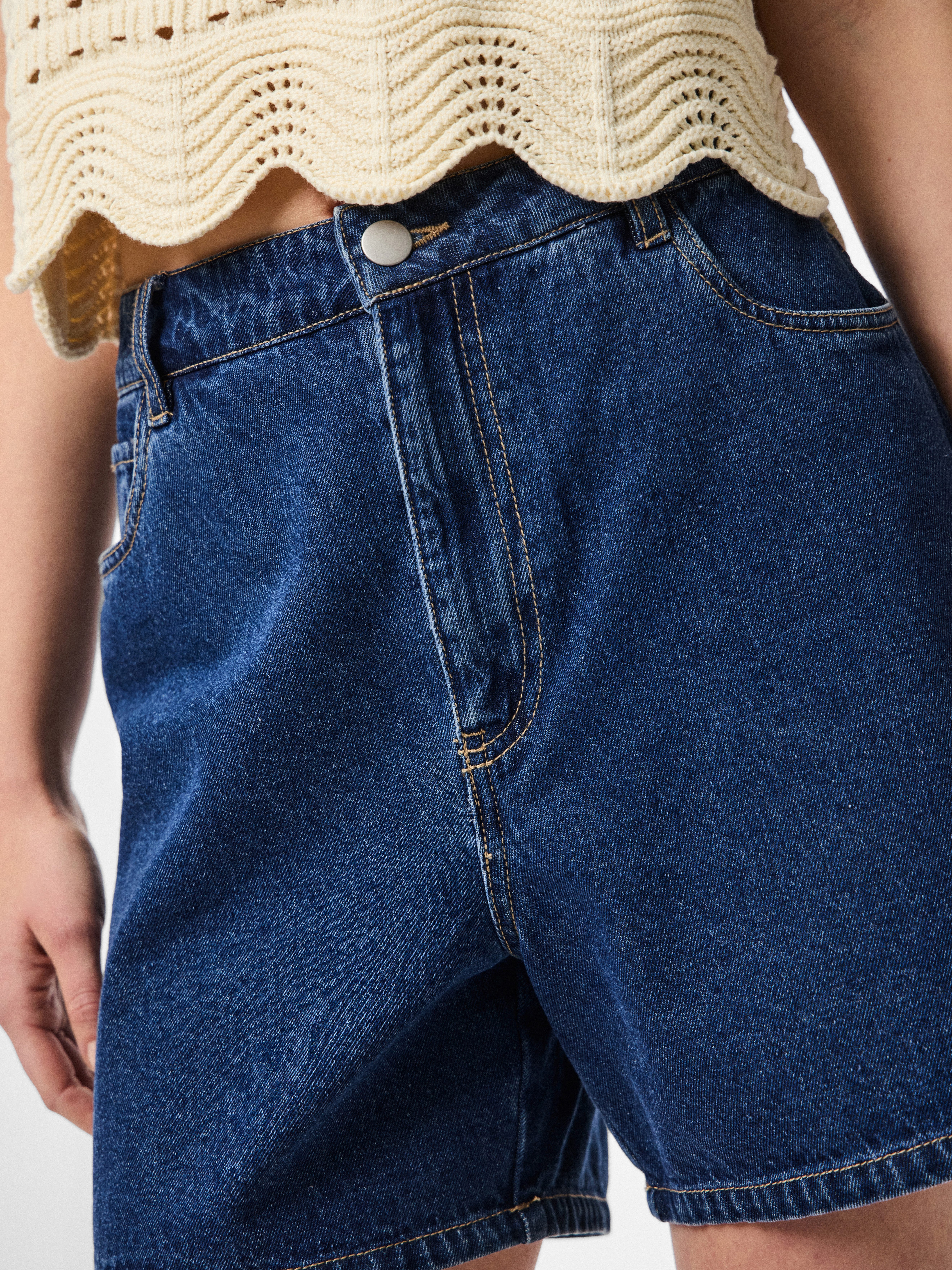 pieces Jeansshort PCABBI MW SHORTS NOOS