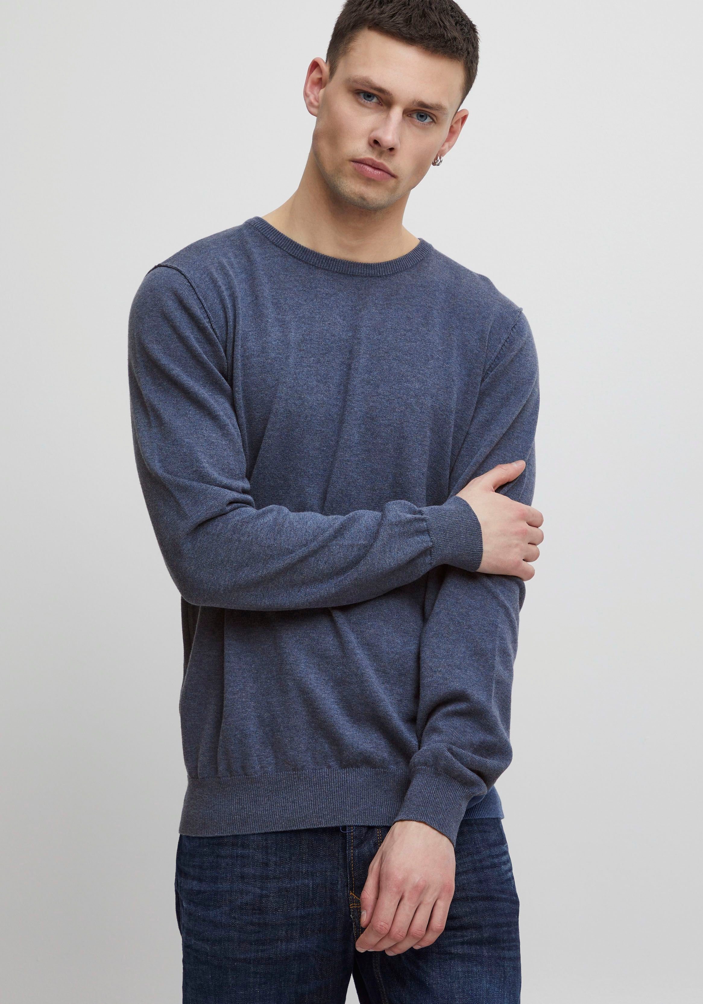 Blend Gebreide trui BHNOLEN heren pullovers maat S (44/46) blauw