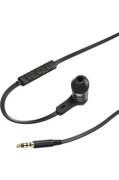 hama in-ear-hoofdtelefoon in ear ohrhoerer, headset mit mikrofon intense zwart