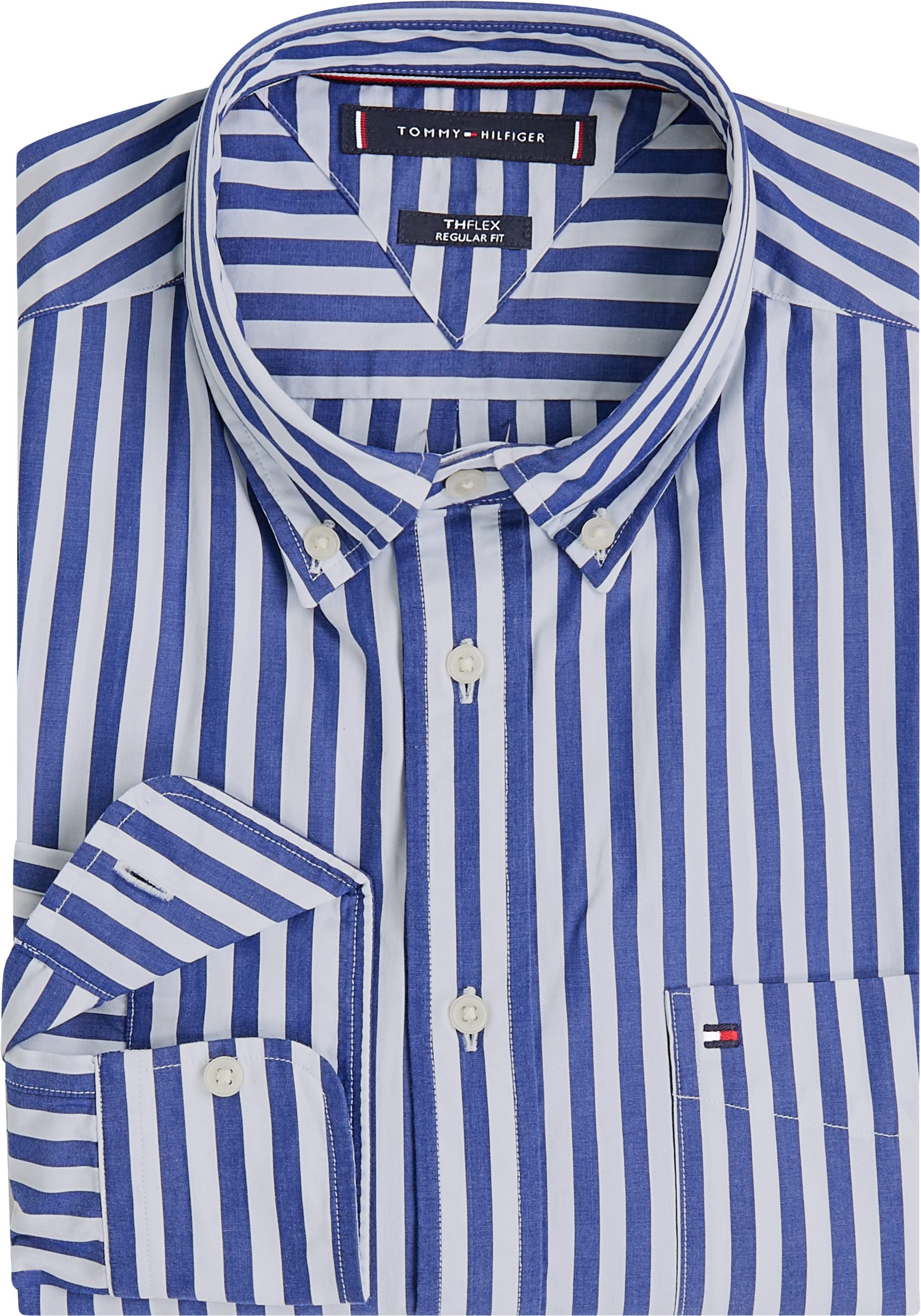 Tommy Hilfiger Overhemd met lange mouwen FLEX POPLIN BOLD STRIPE SHIRT