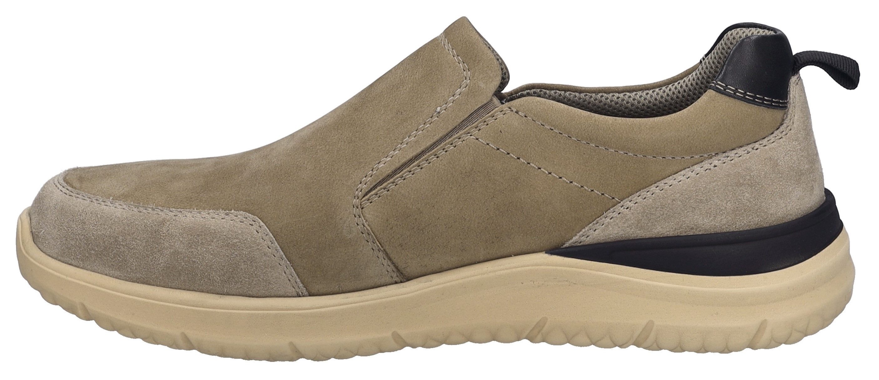Josef Seibel Slip-on sneakers Wales 04 , slippers, comfortabele schoen, instapschoen met elastische gummizone