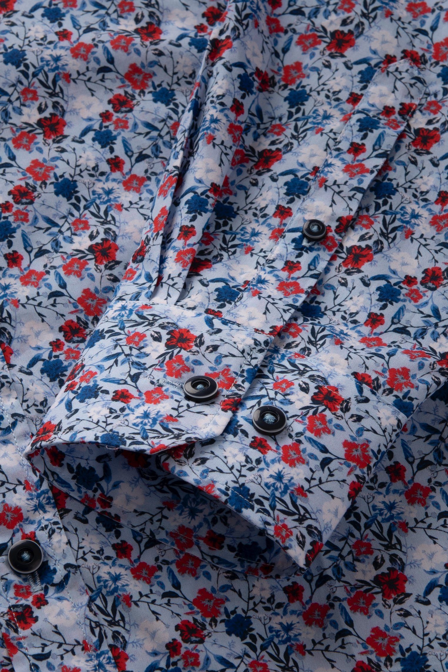 Bugatti Overhemd met lange mouwen met bloemenprint