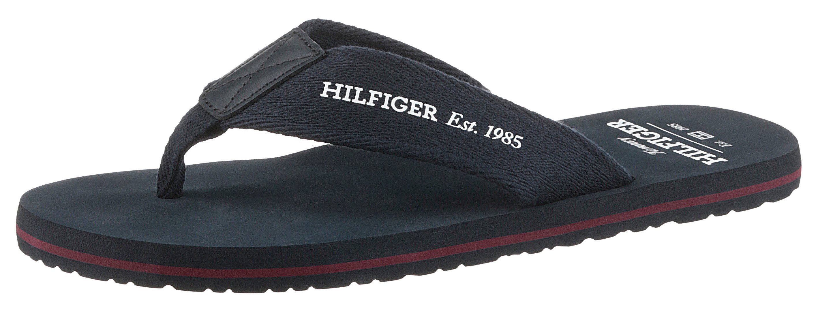 Tommy Hilfiger Teenslippers HILFIGER 85 BEACH SANDAL zomer mode, dianette, zomerschoen met...