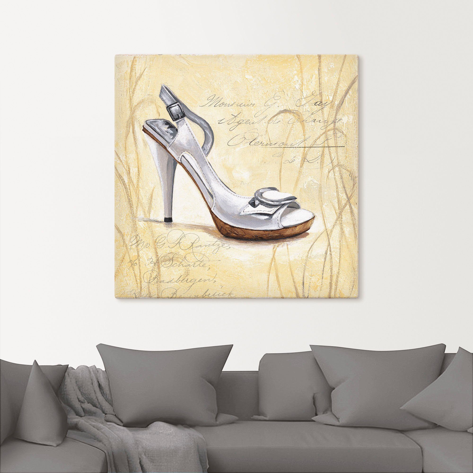 Artland Artprint op linnen Stiletto's IV - schoenen gespannen op een spieraam