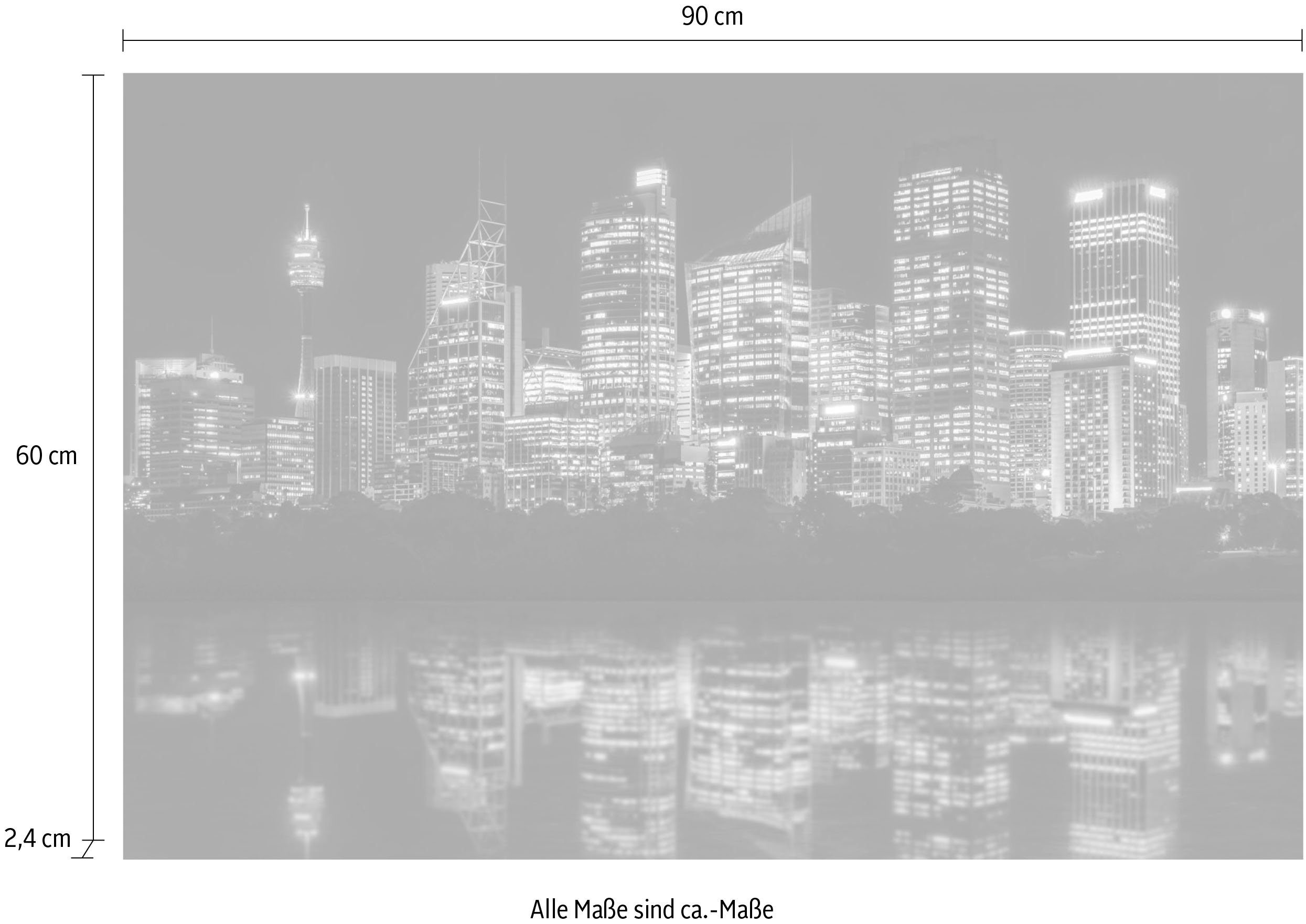 queence Artprint op acrylglas Flatgebouwen Fine Art-print in galeriekwaliteit