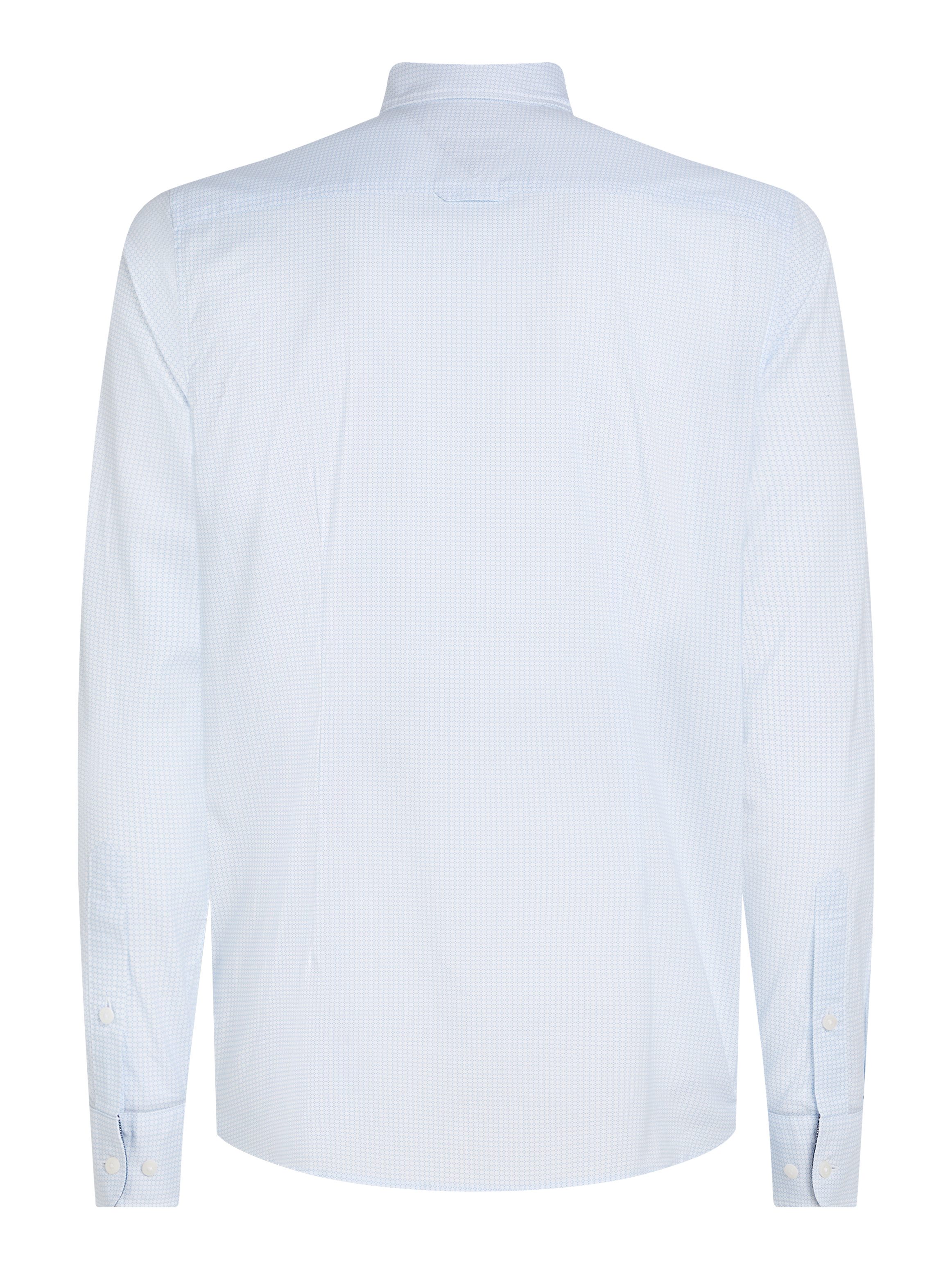 Tommy Hilfiger Businessoverhemd FLEX MICRO FOULARD SF SHIRT Met minimal-print, button-down-kraag