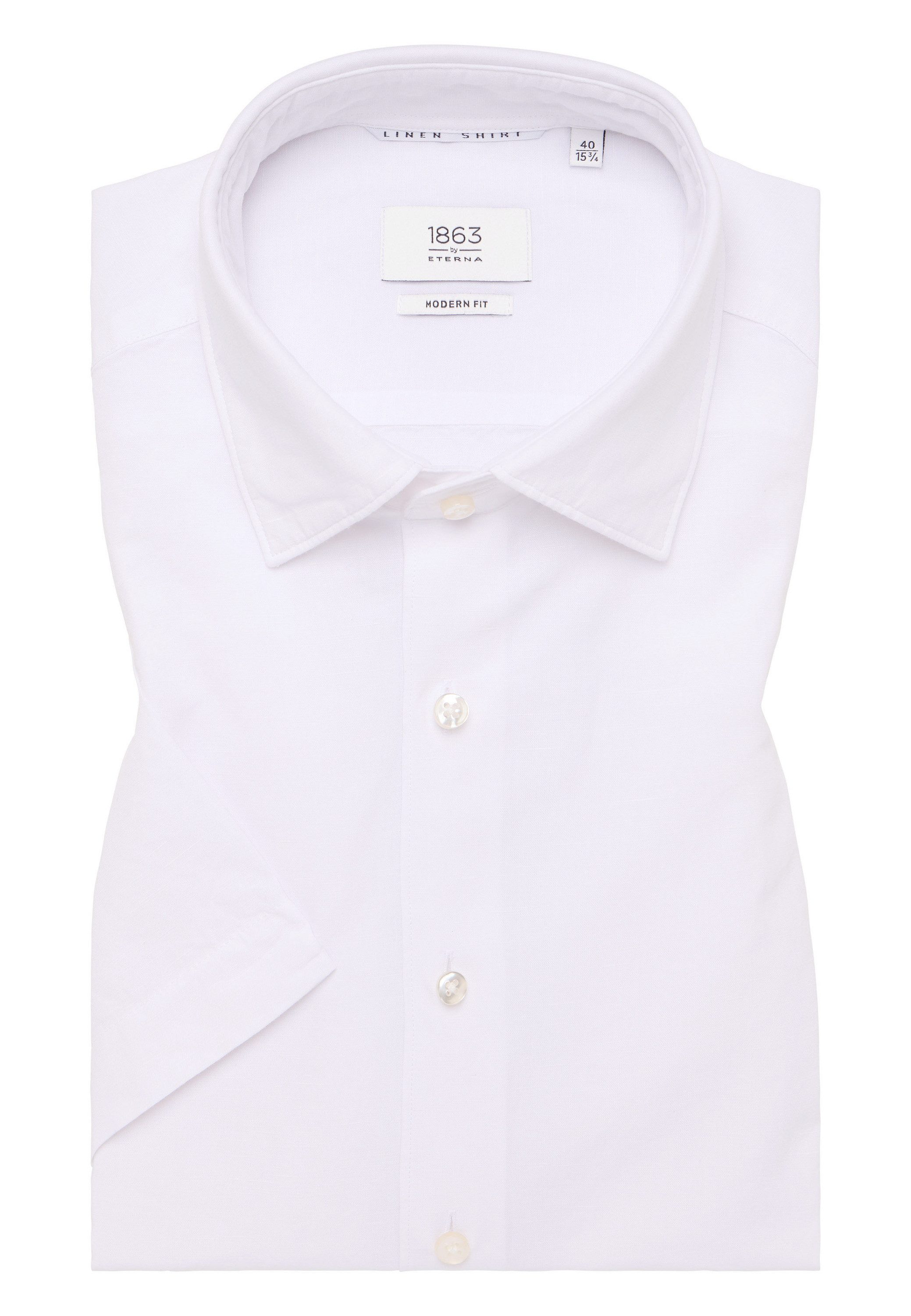 Eterna Overhemd met korte mouwen MODERN FIT EASY IRON (gemakkelijk te strijken)